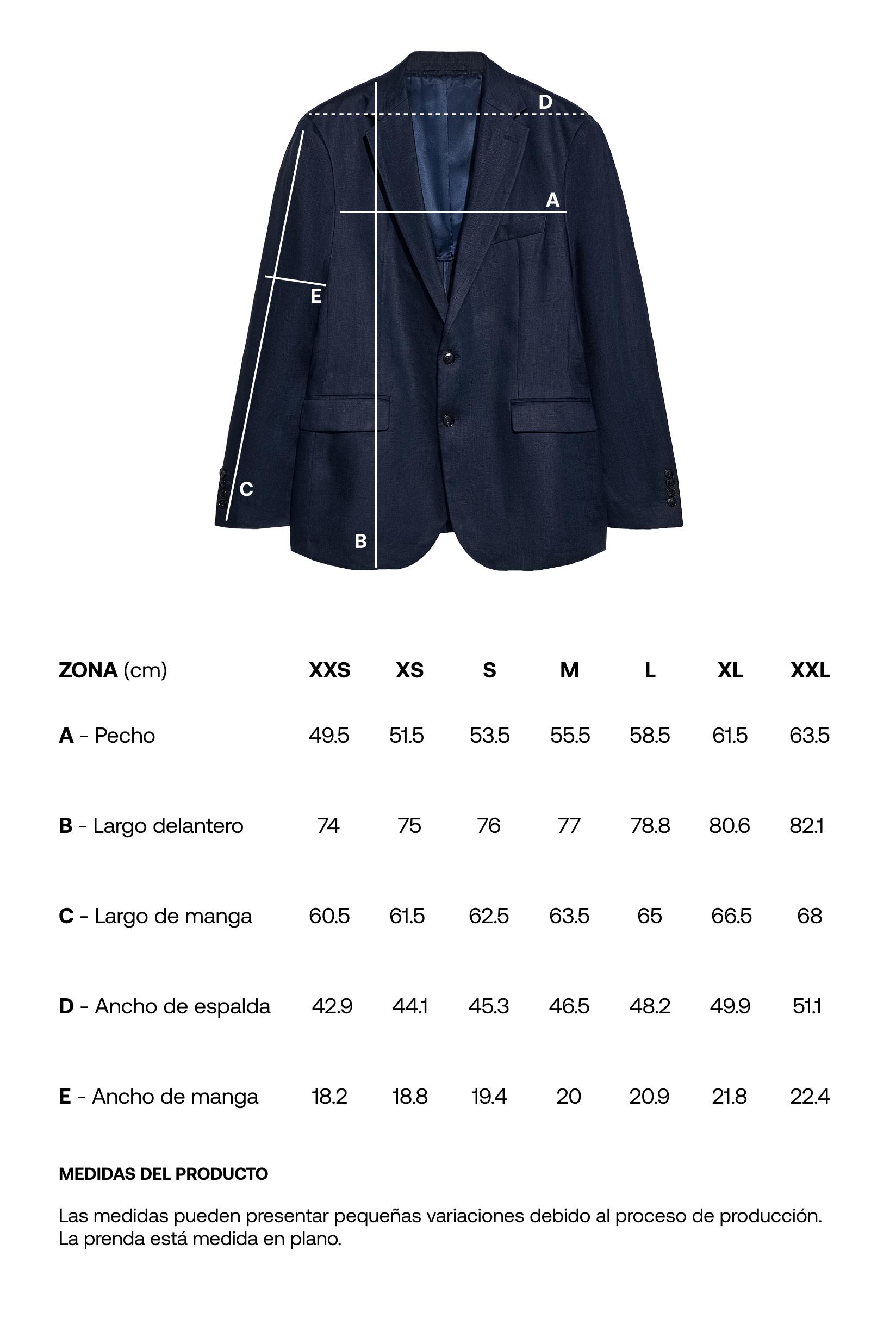 100% linen suit blazer — NAVY