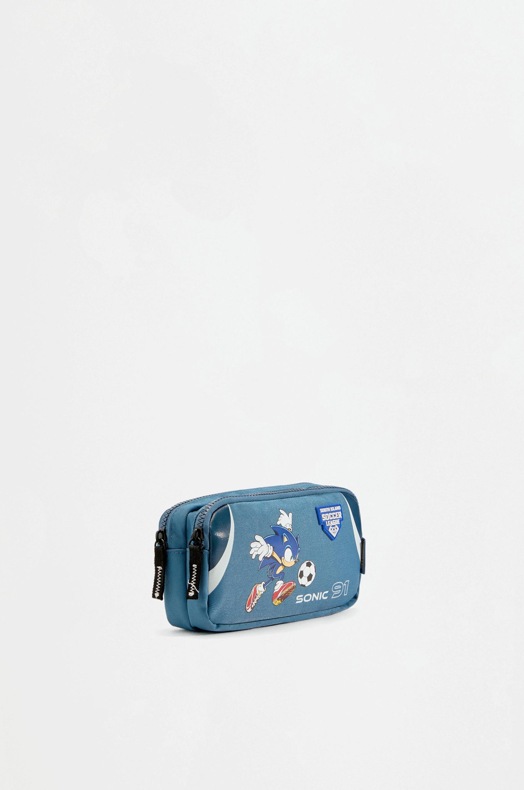 SONIC™ | SEGA double-zip pencil case — WASHED BLUE