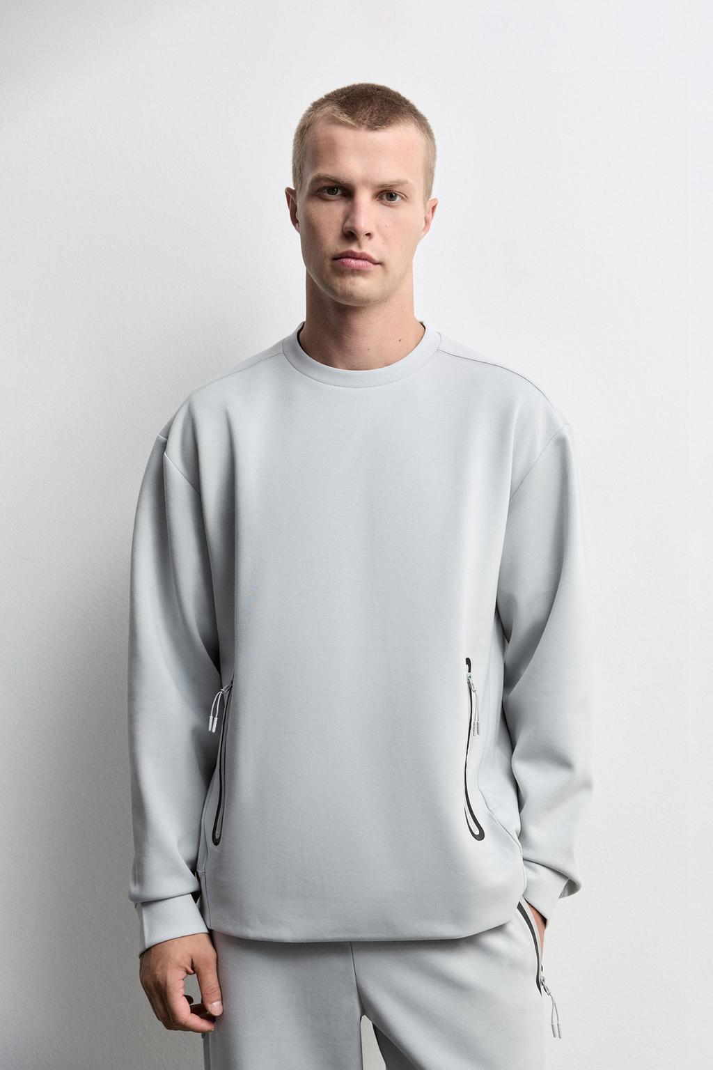 Interlock pocket sweatshirt