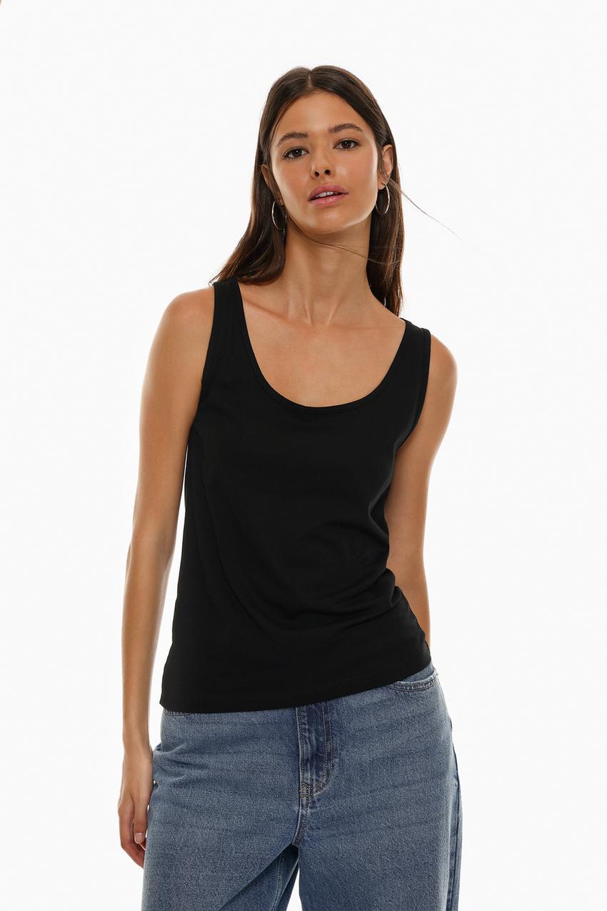 Amazon Camisetas De Tirantes Anchas Mujer Camiseta Interior Con