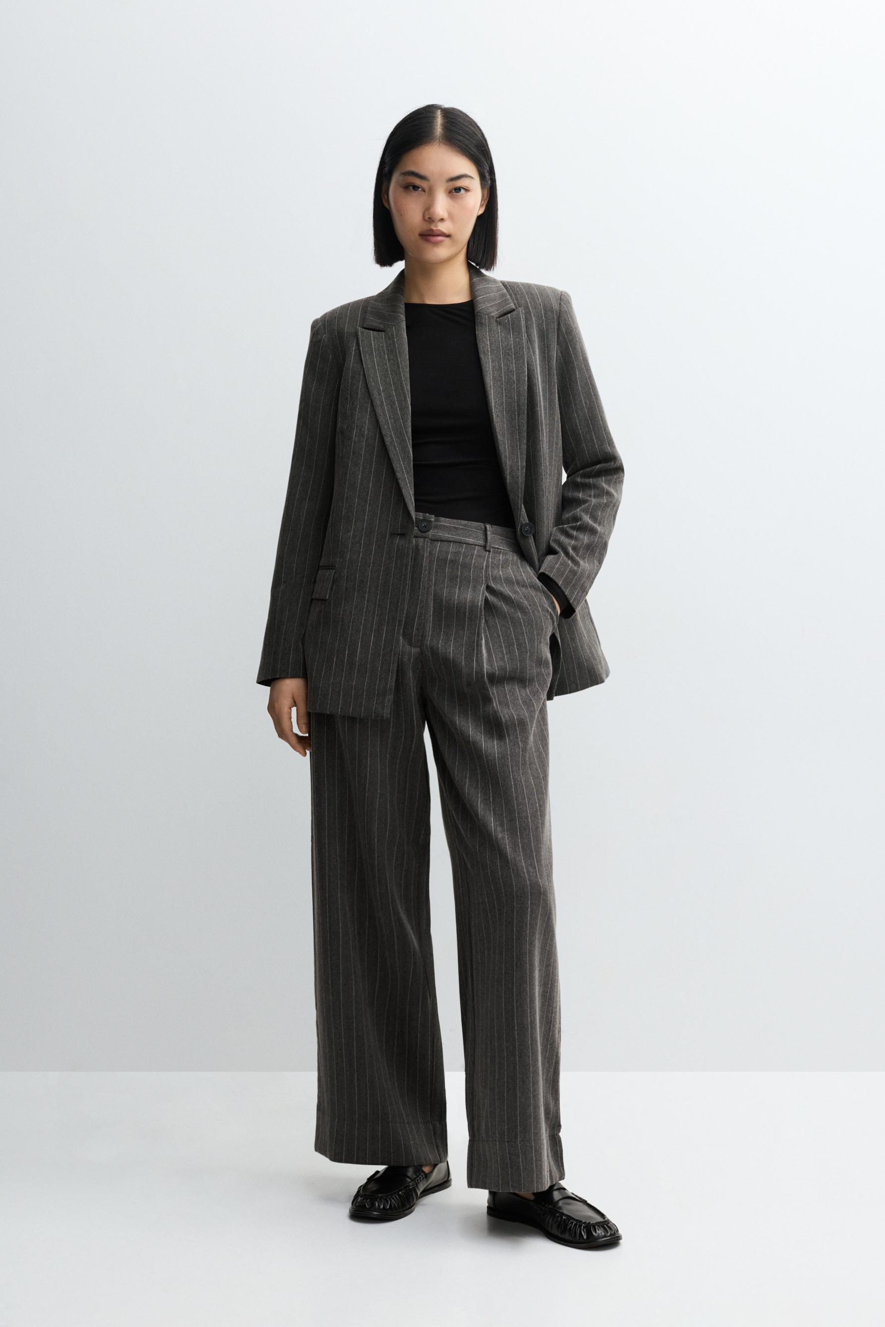 Pantalón wide leg raya diplomática