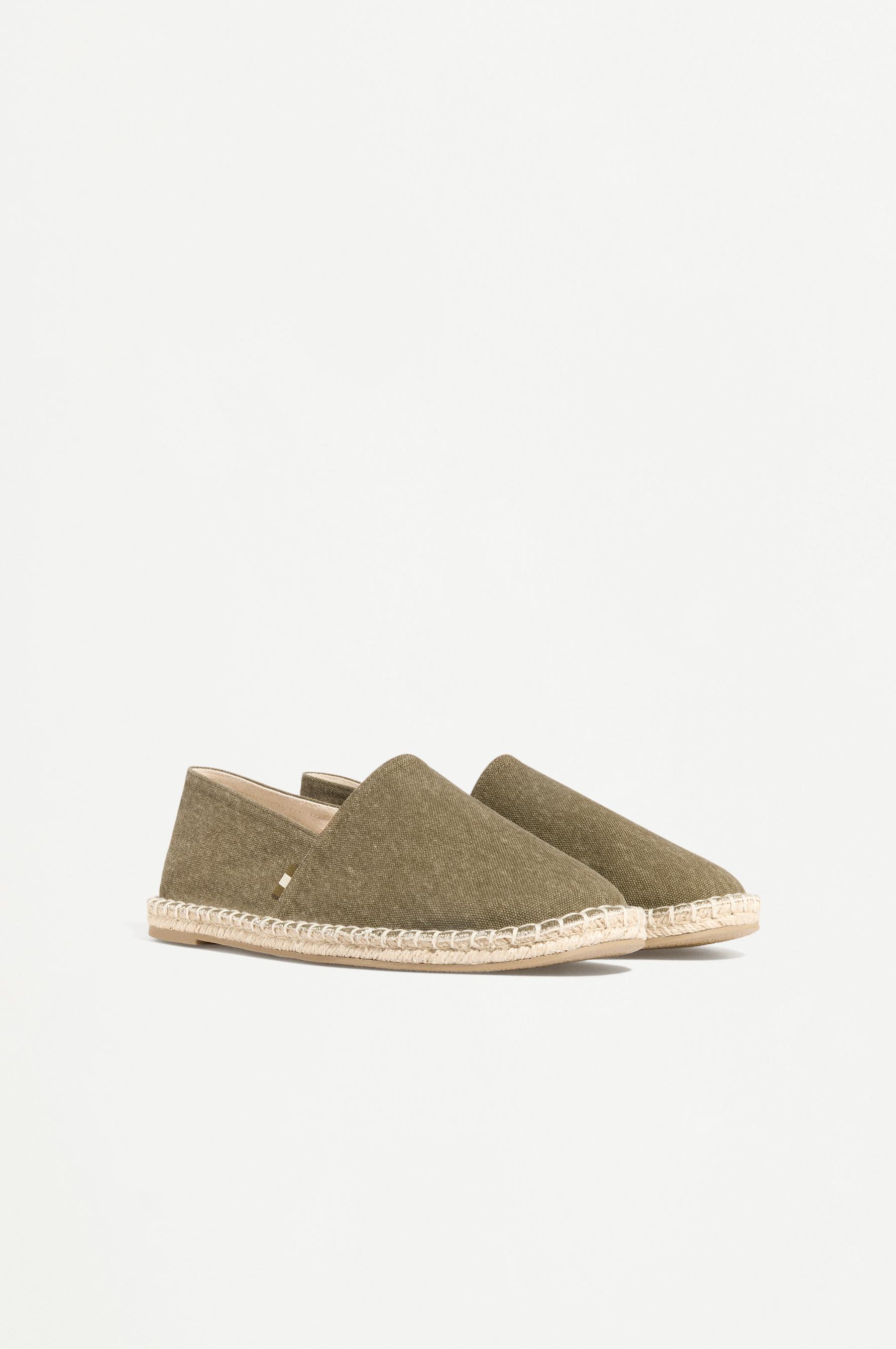 Jute-effect espadrilles — KHAKI
