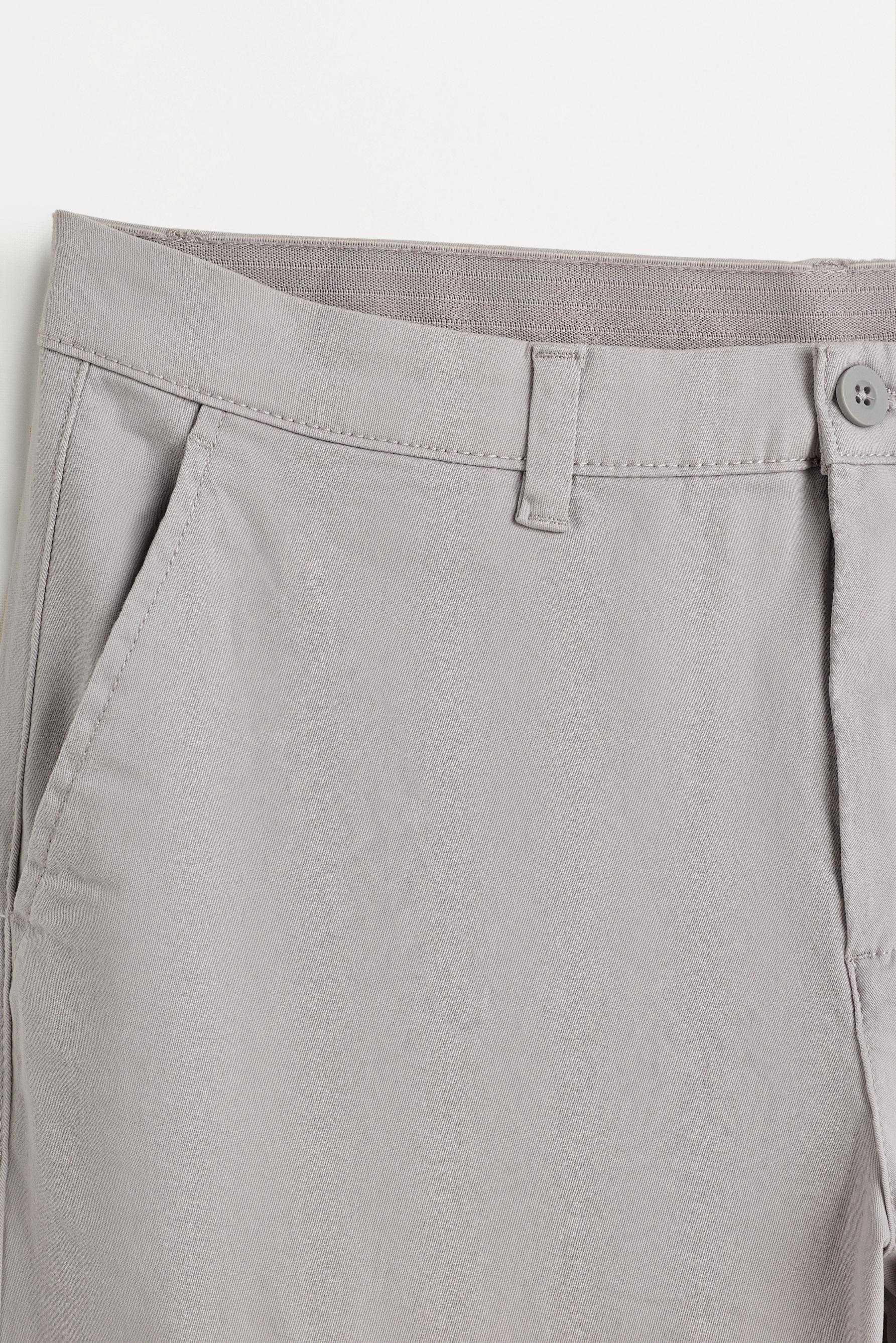 Skinny chino trousers — GREY