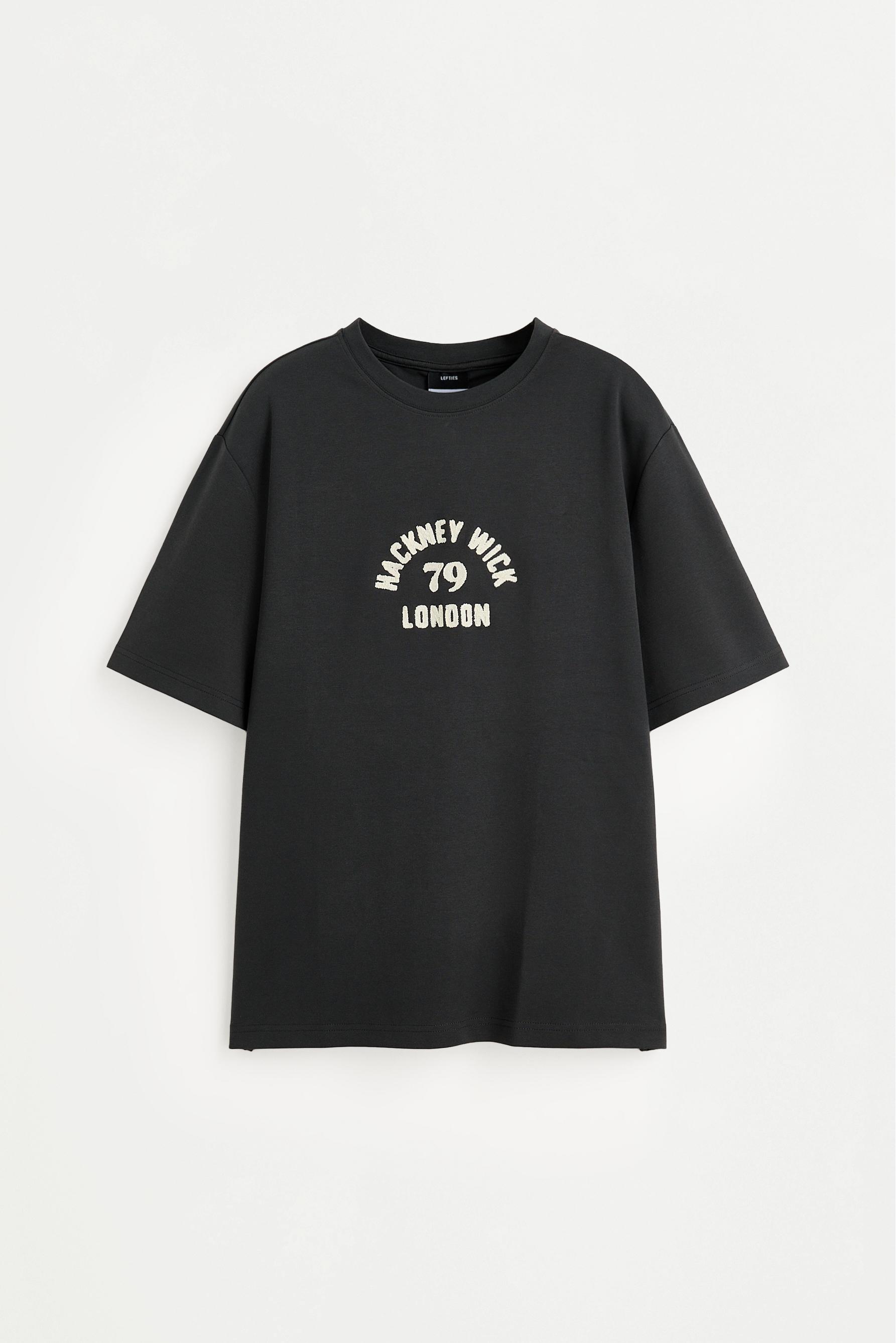 Embroidered interlock T-shirt — LEAD