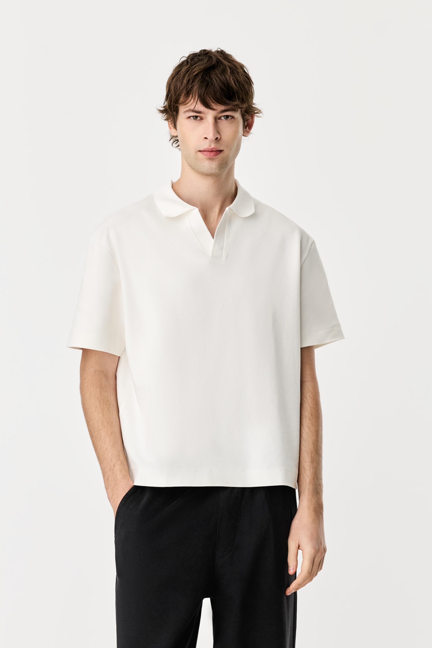 Interlock polo shirt — OFF WHITE