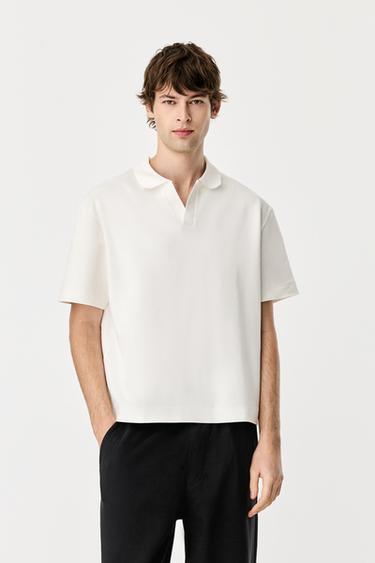 Interlock polo shirt — OFF WHITE 1