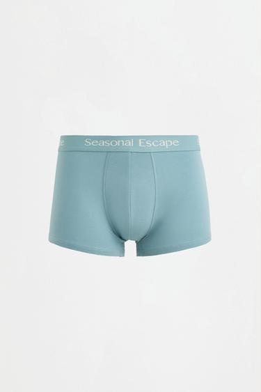 Slogan Boxer Briefs (5-Pack) — ECRU 7