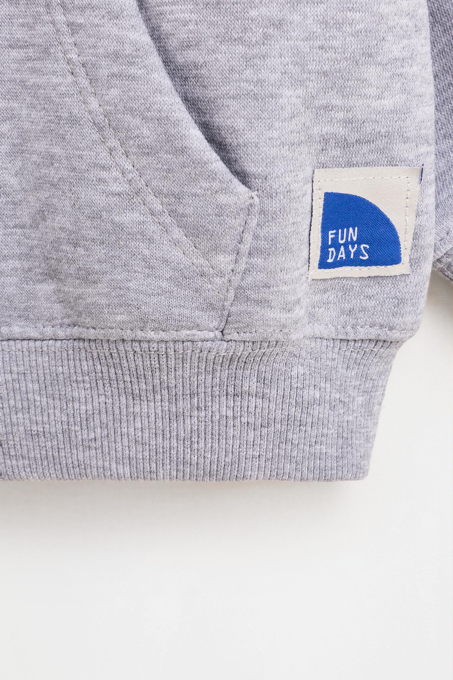 Zip-up sweatshirt — GREY MARL