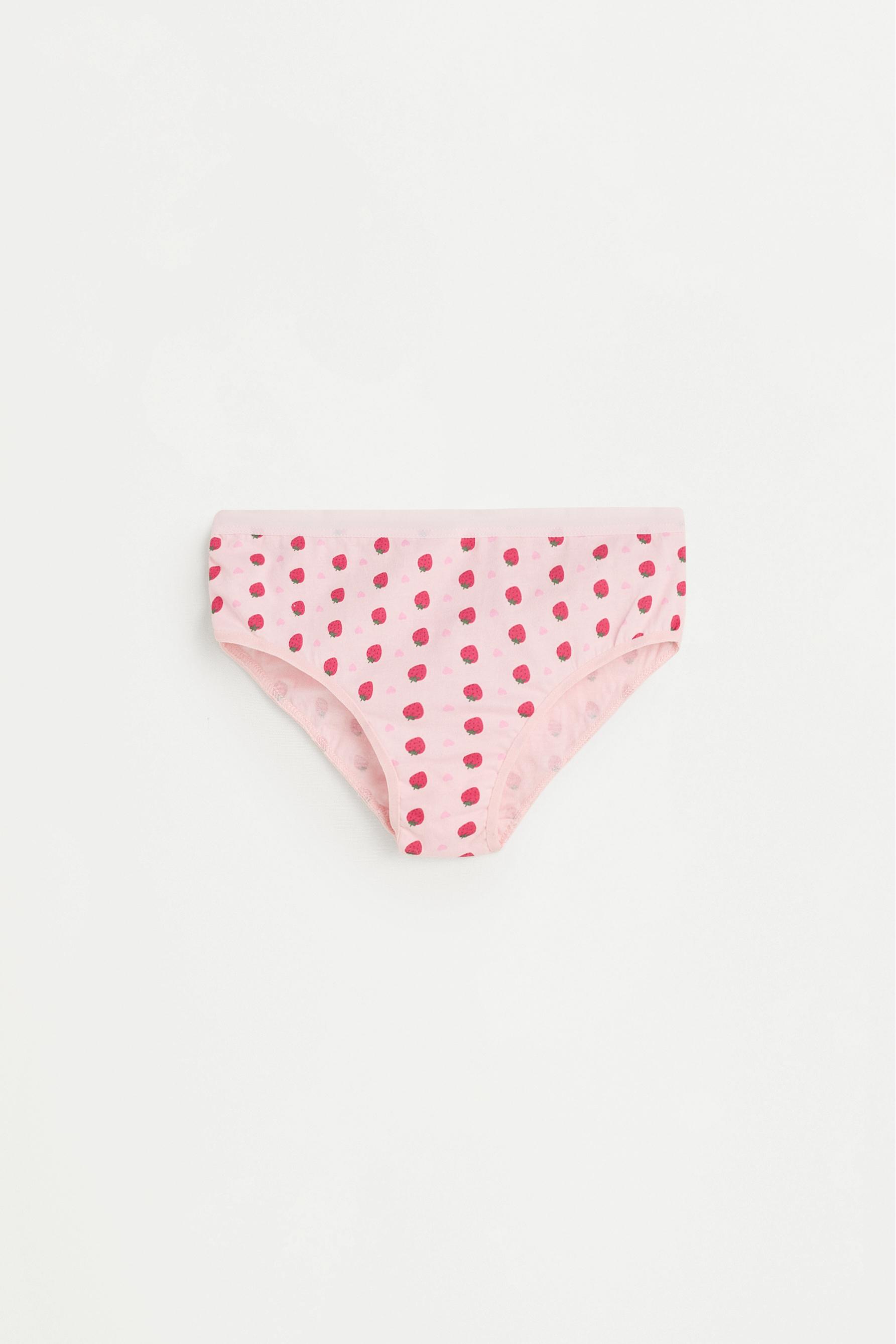 7-pack fruit hipster briefs — PINK