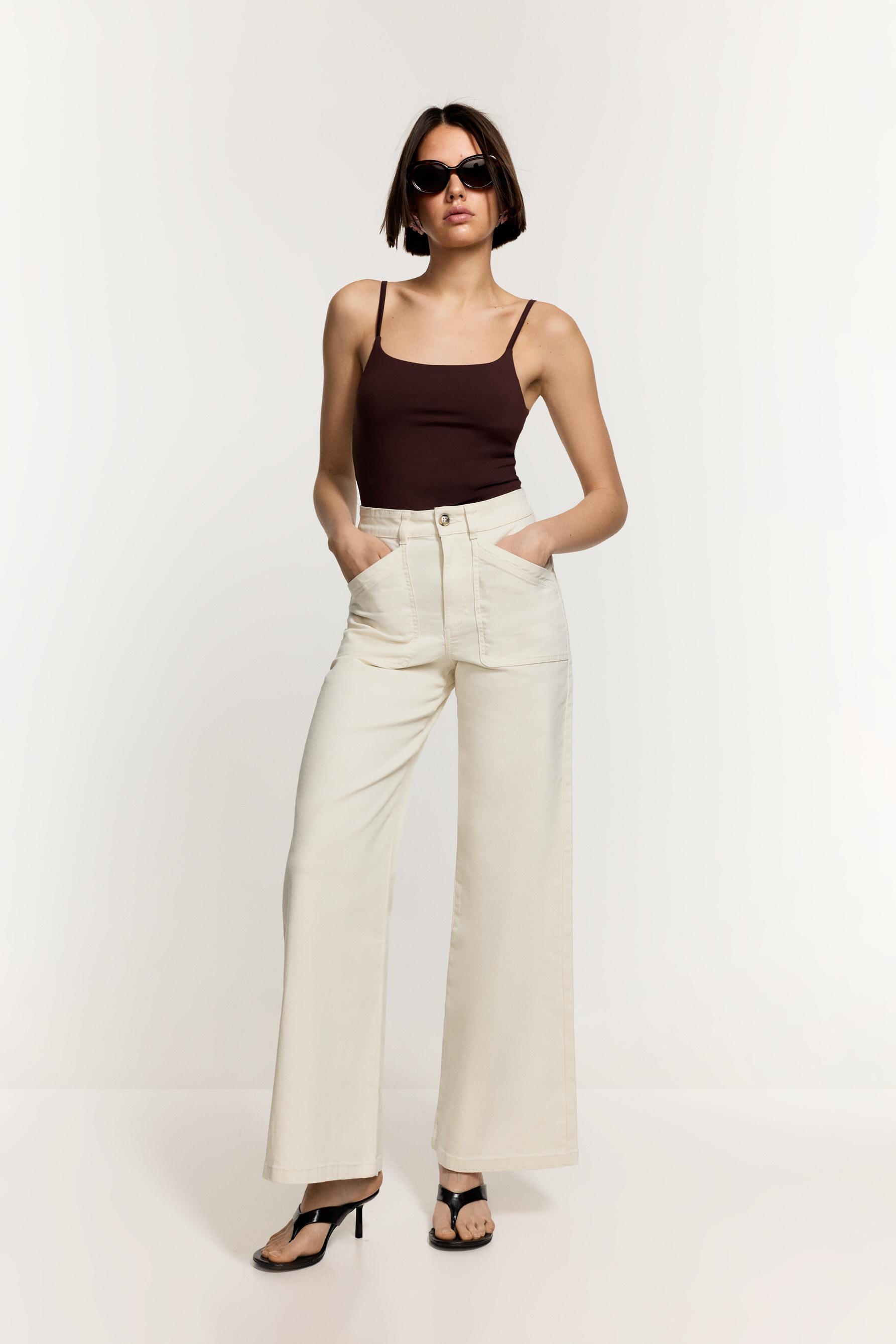 Polyamide Strappy Top — CHOCOLATE
