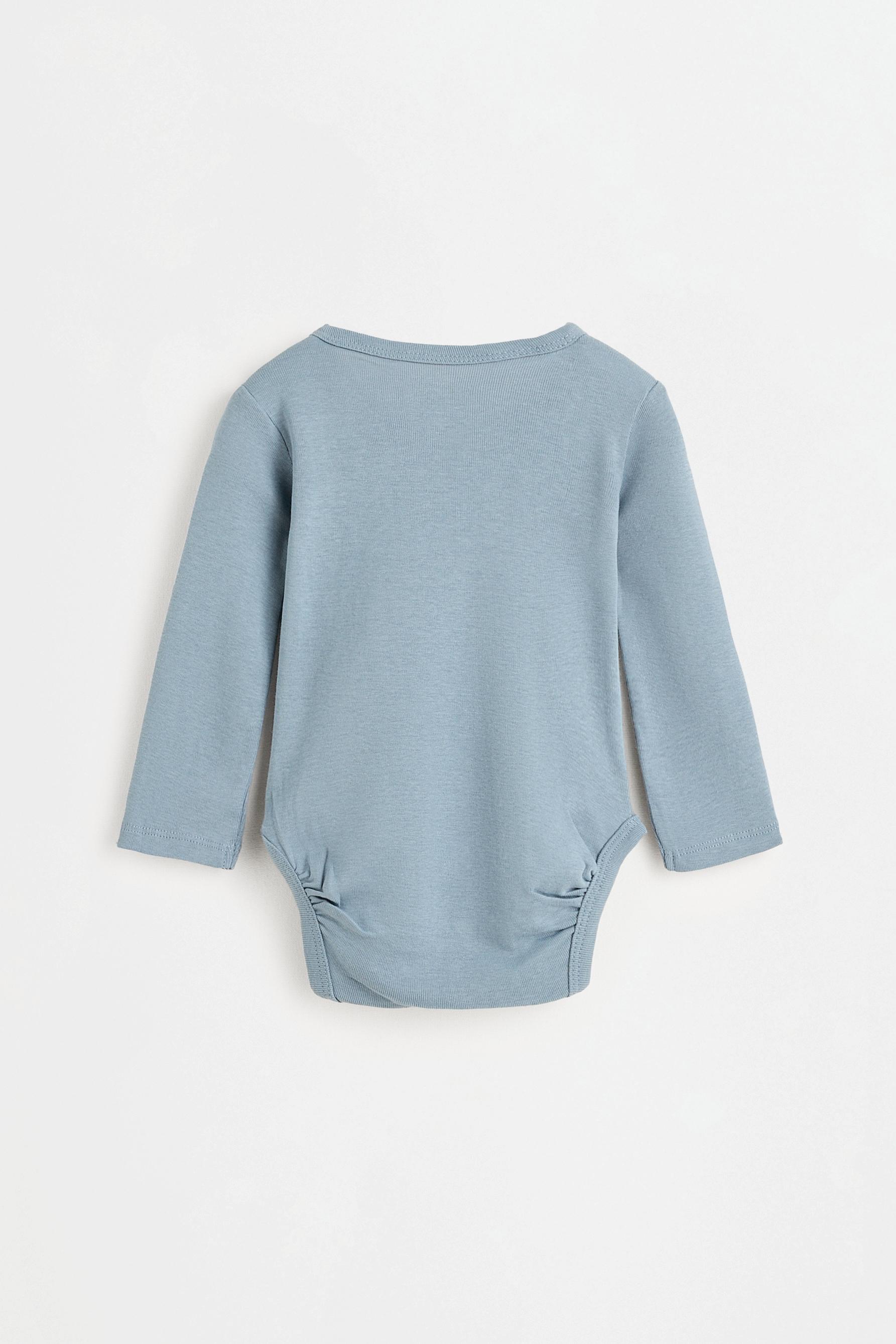 Pack of 2 matching kimono bodysuits — FADED BLUE