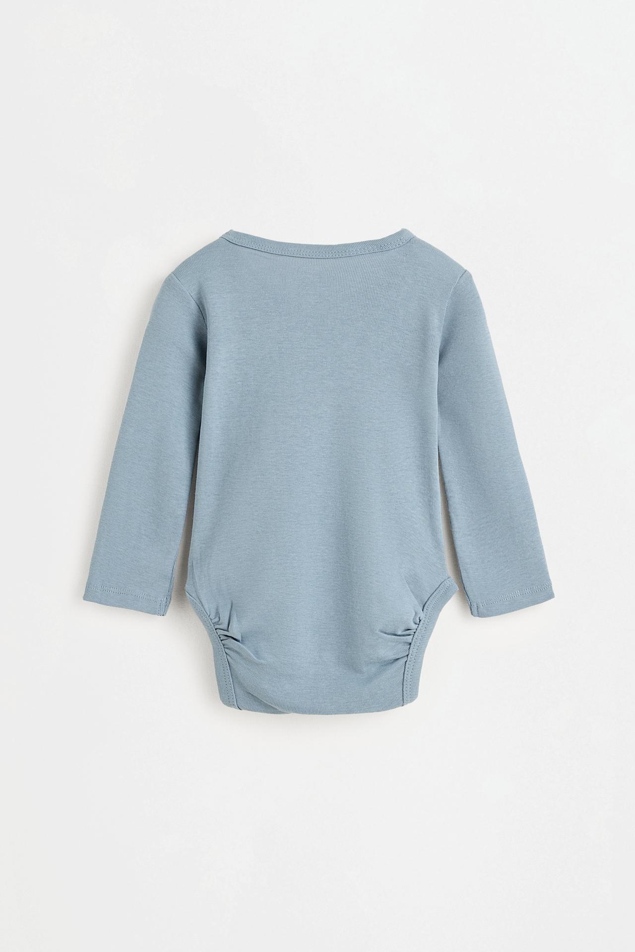 Pack of 2 combined crossover bodysuits — FADED BLUE