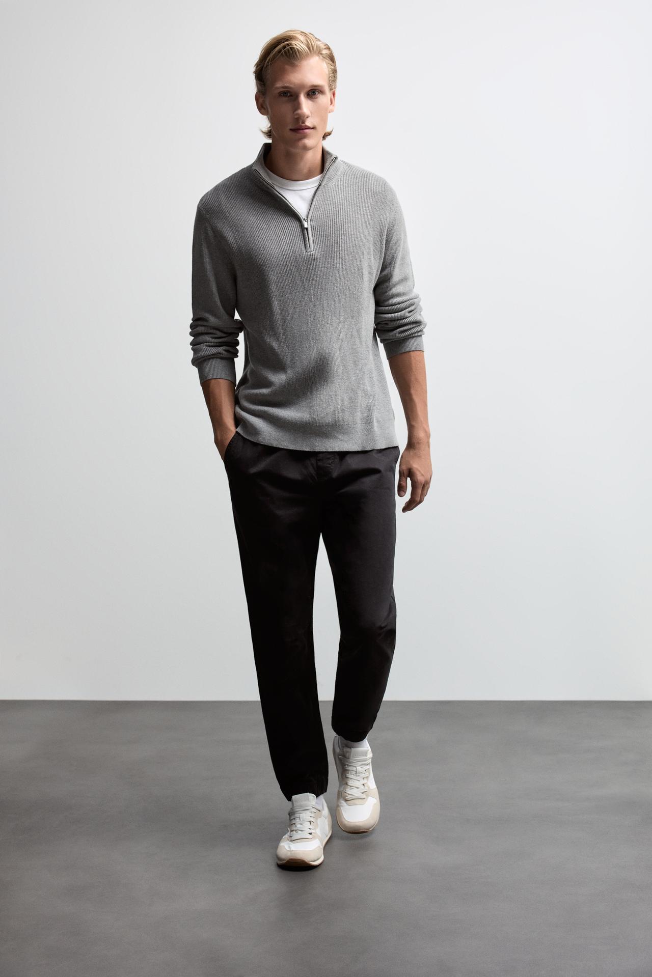 Slim fit jogger pants — BLACK