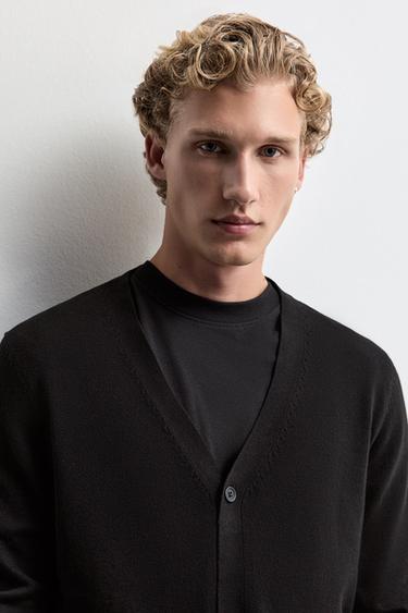 Basic cardigan — BLACK 5