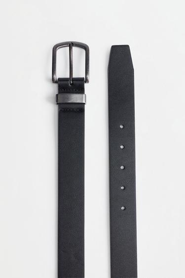 Leather-effect belt — BLACK 4