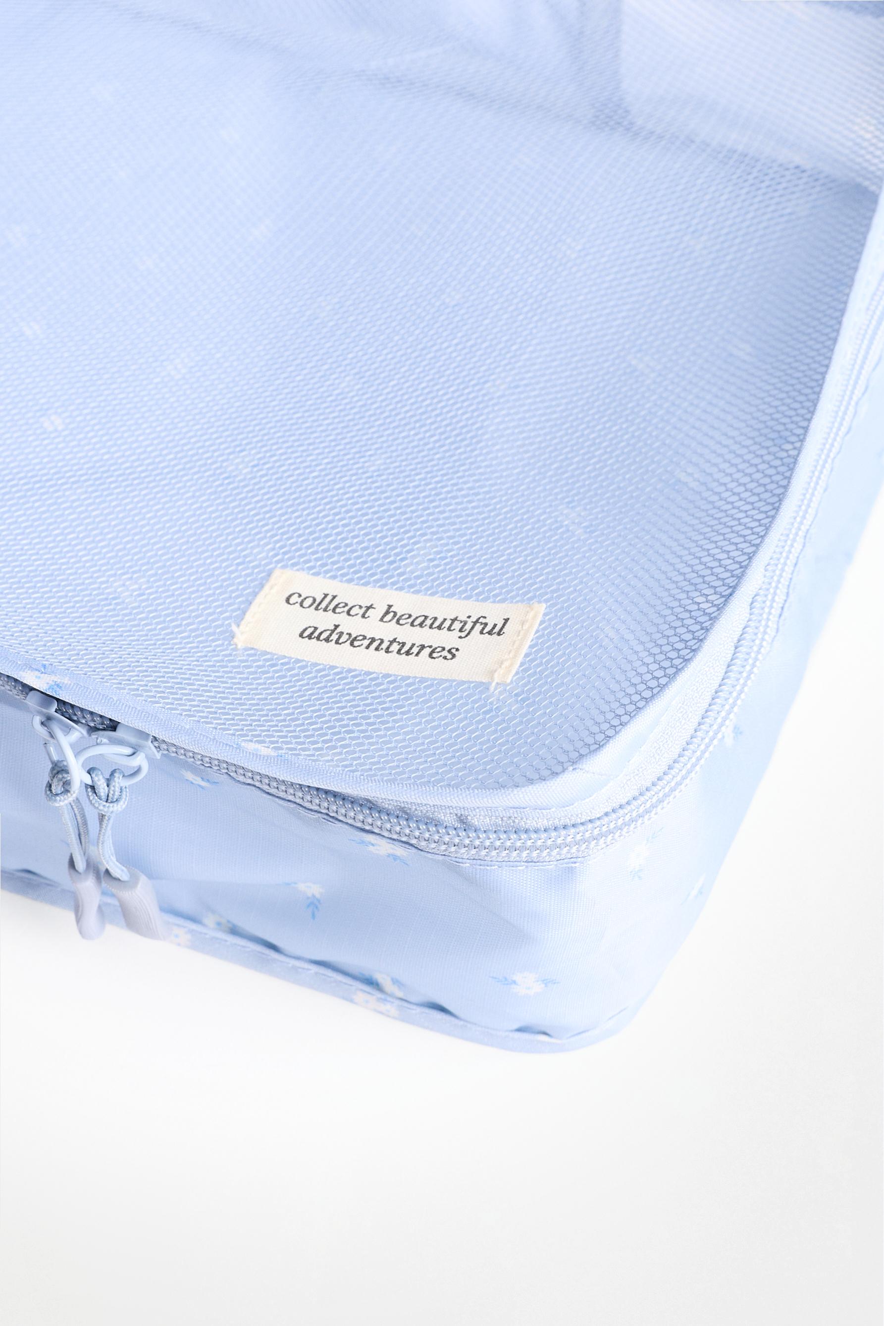 Set of 3 travel organisers — PASTEL BLUE