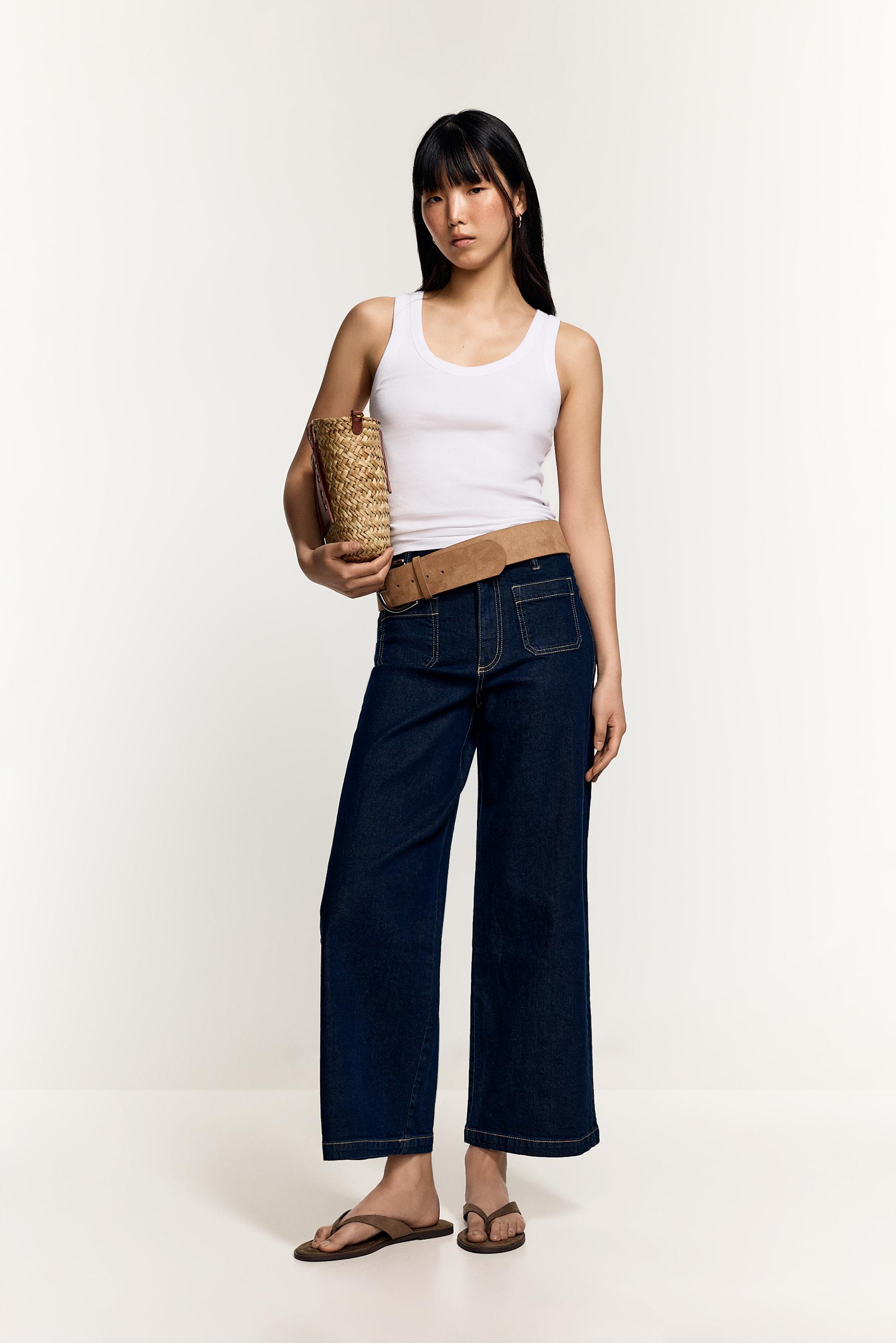 Stretch pocket jeans — DARK INDIGO