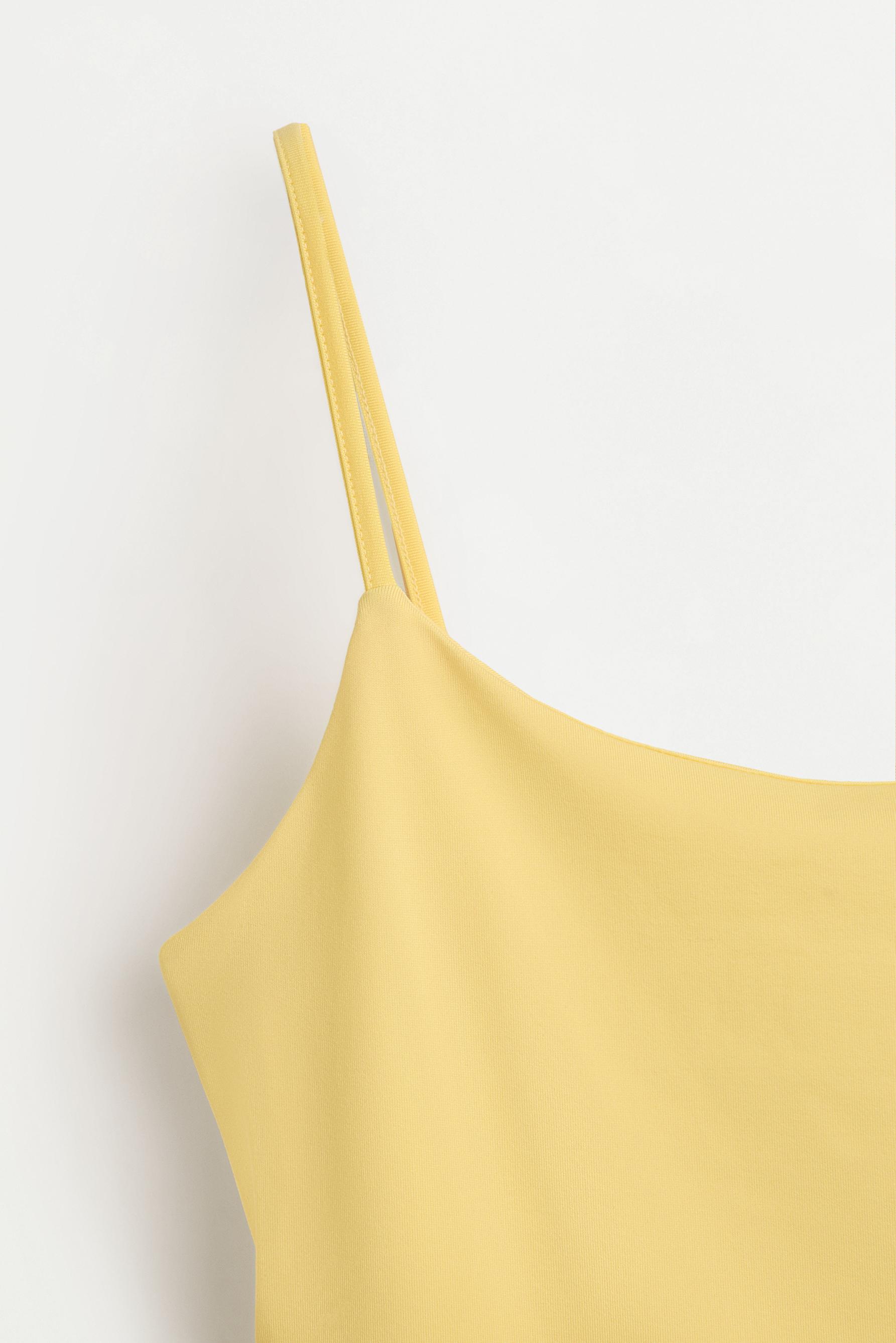 Polyamide Strappy Top — YELLOW