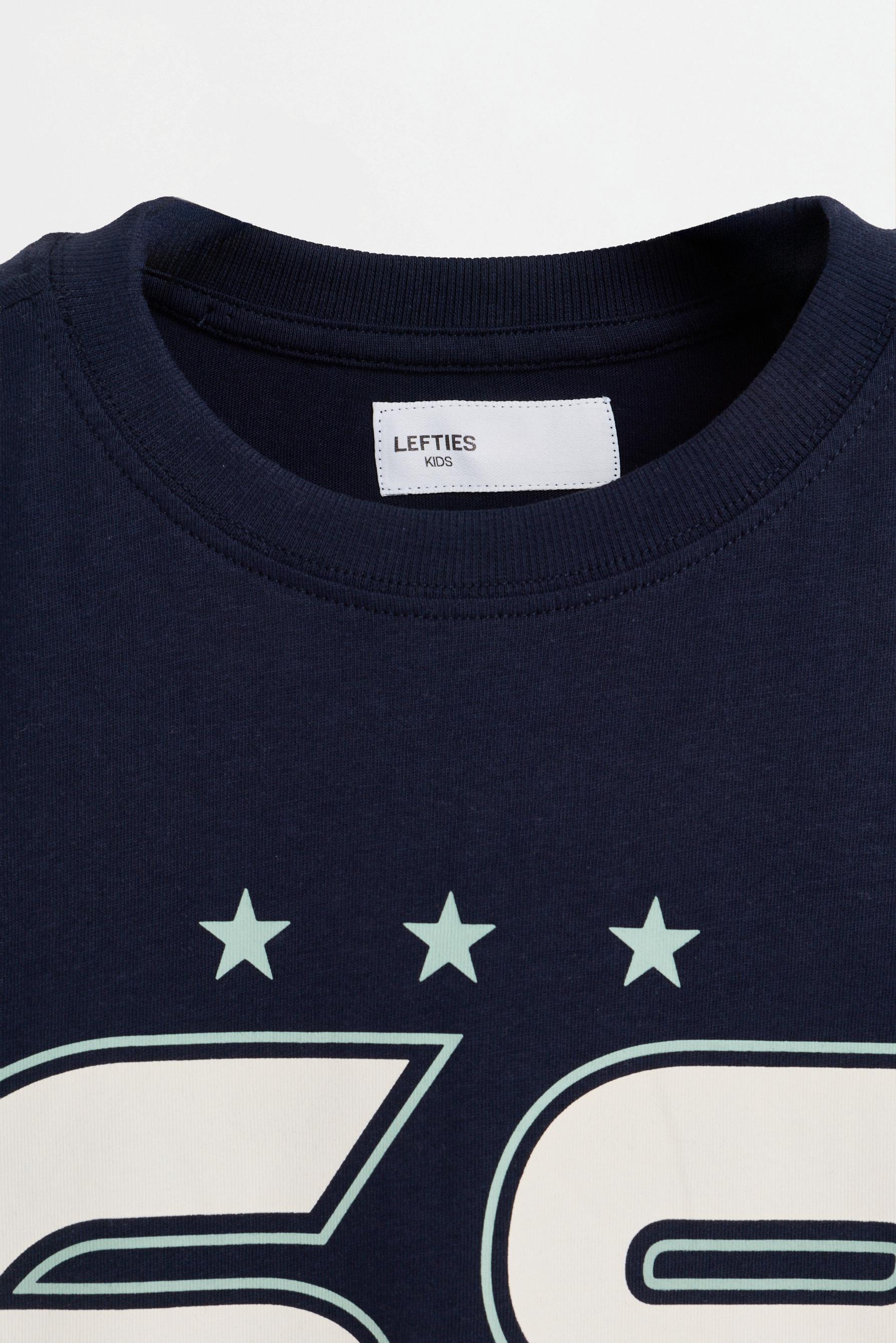 Printed T-shirt — NAVY