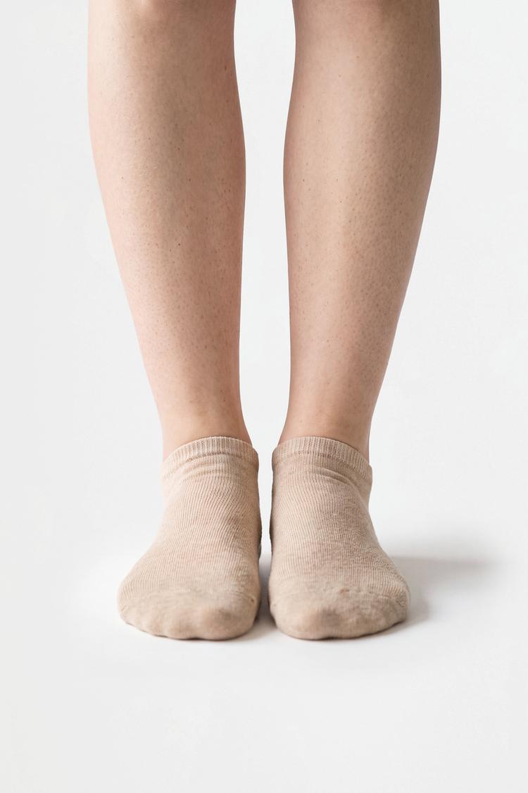 No-show socks (Pack 5) — ECRU