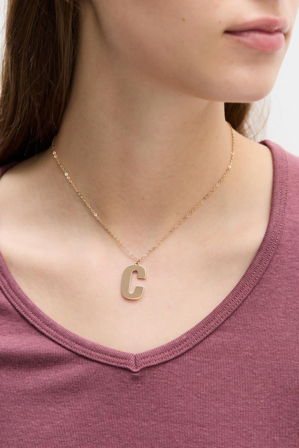 Letter C necklace
