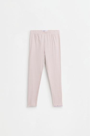 Ribbed animal print pyjamas — STRIPED 3