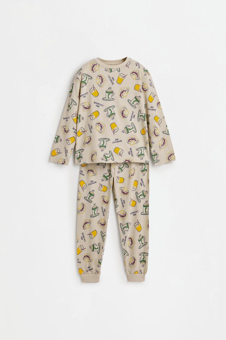 Long printed pyjamas — STONE