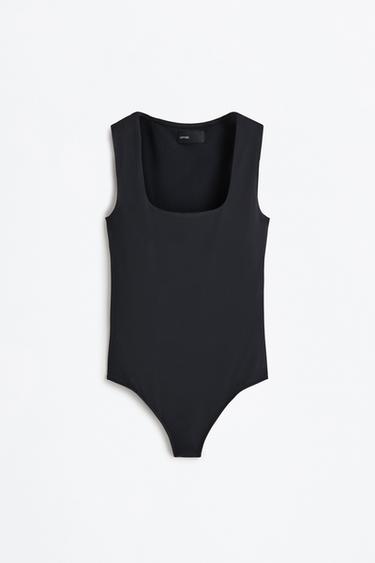 Polyamide strap bodysuit — BLACK 6