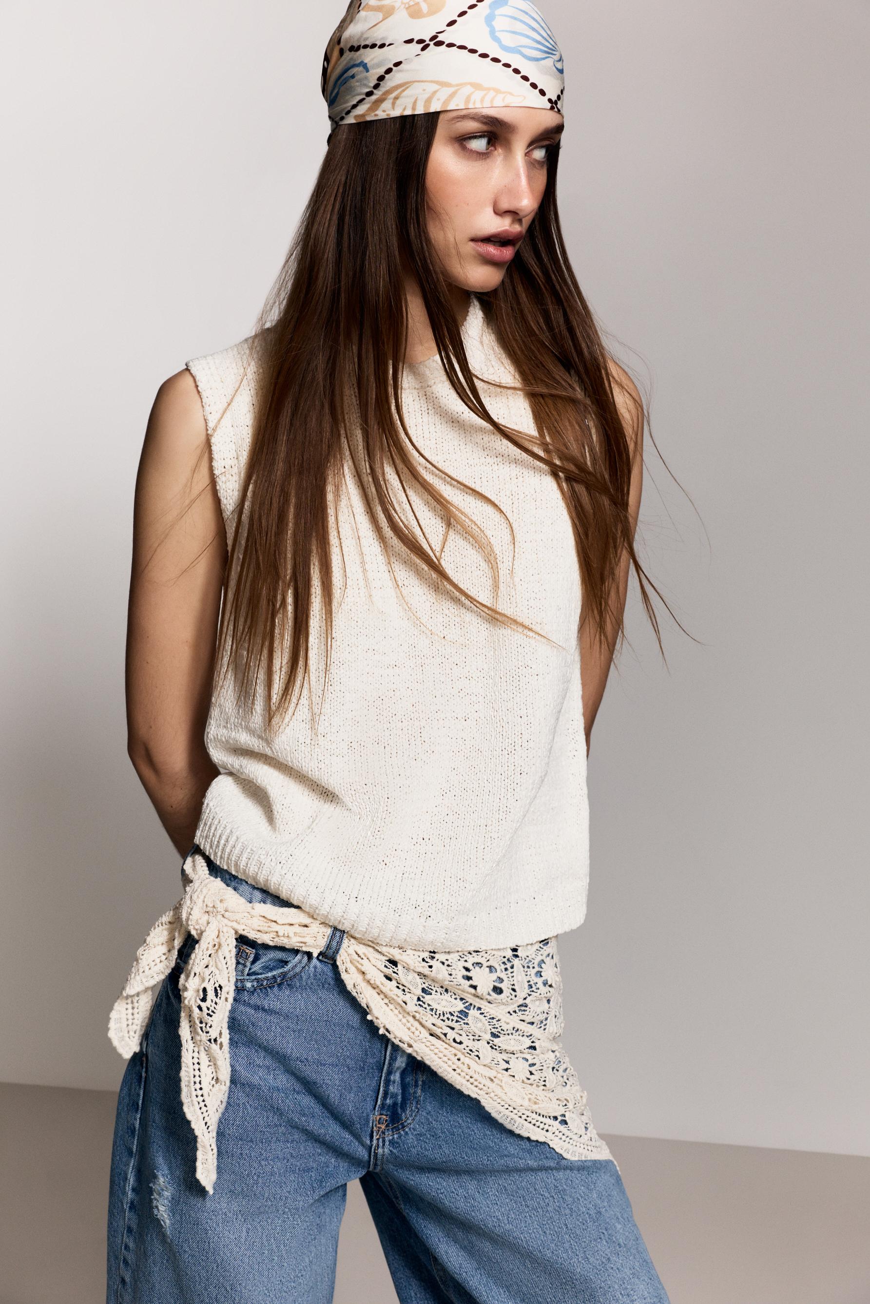 Knit top — ECRU