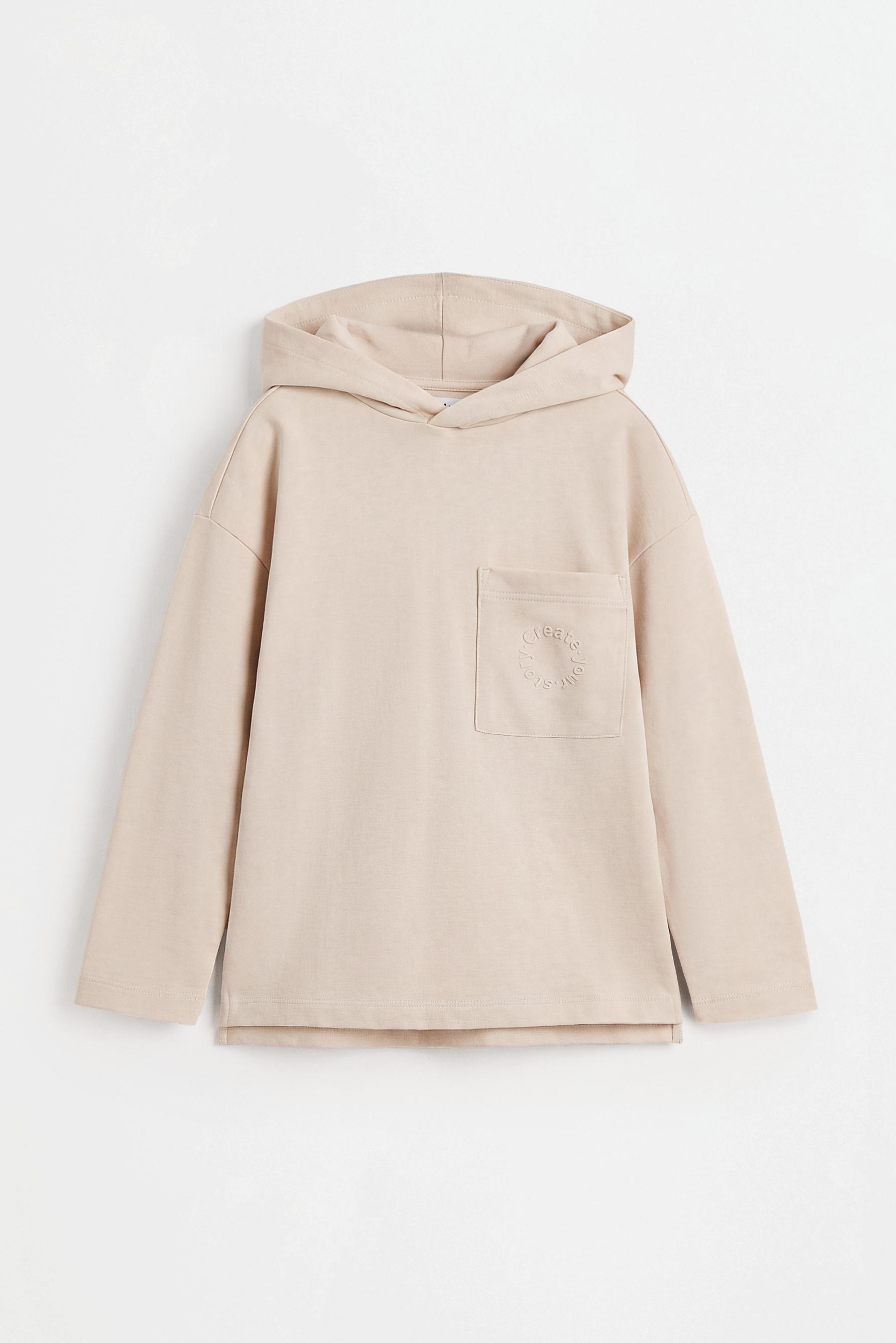 Heavyweight hooded T-shirt — ECRU