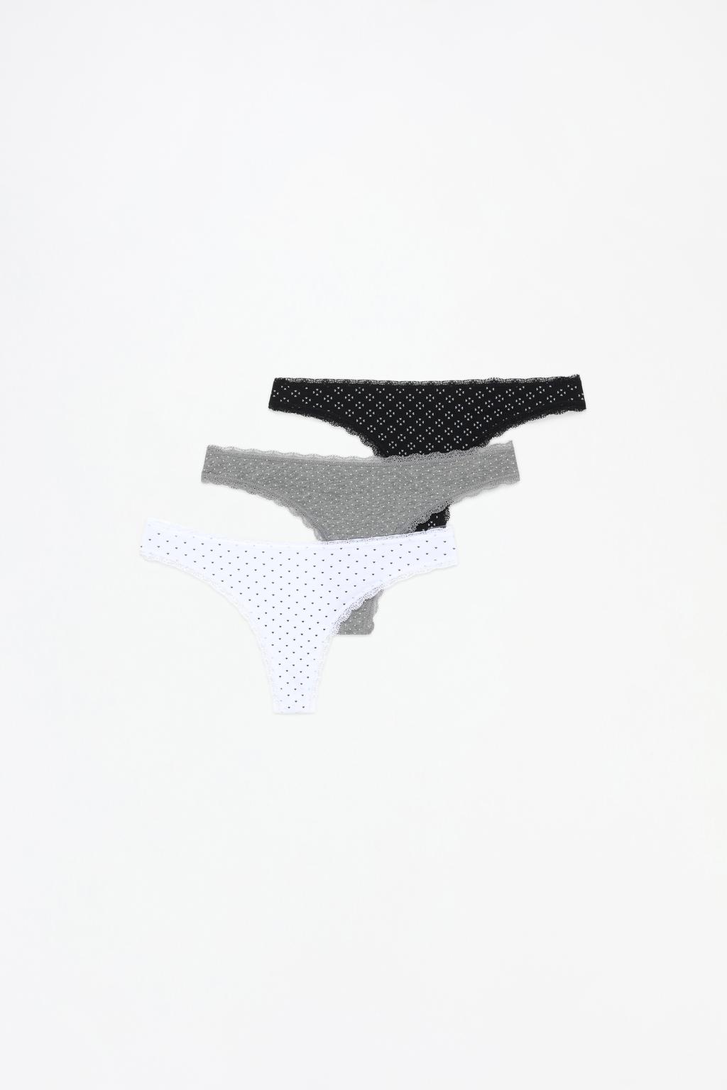 3-pack of printed Brazilian briefs