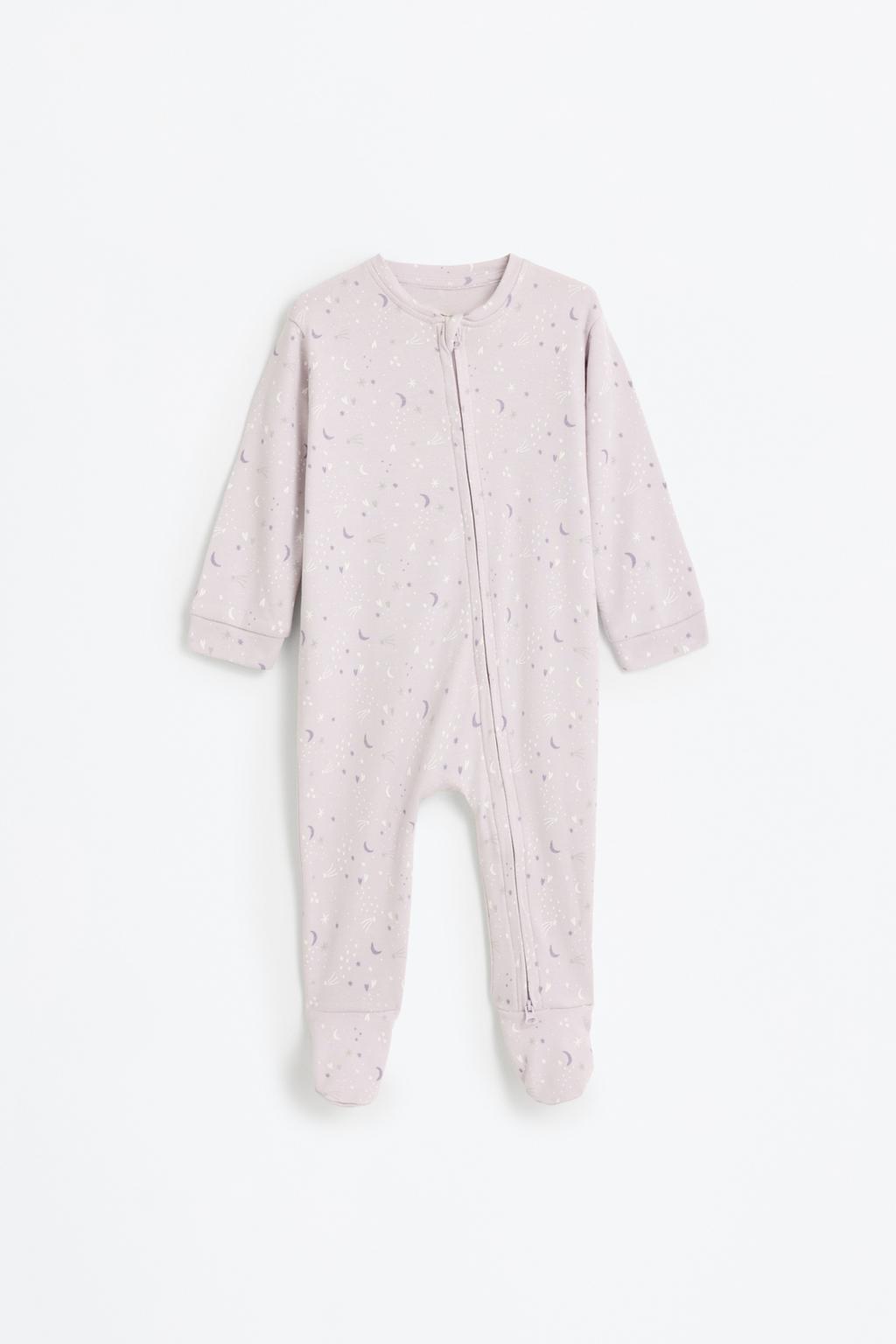 Interlock one-piece pyjamas