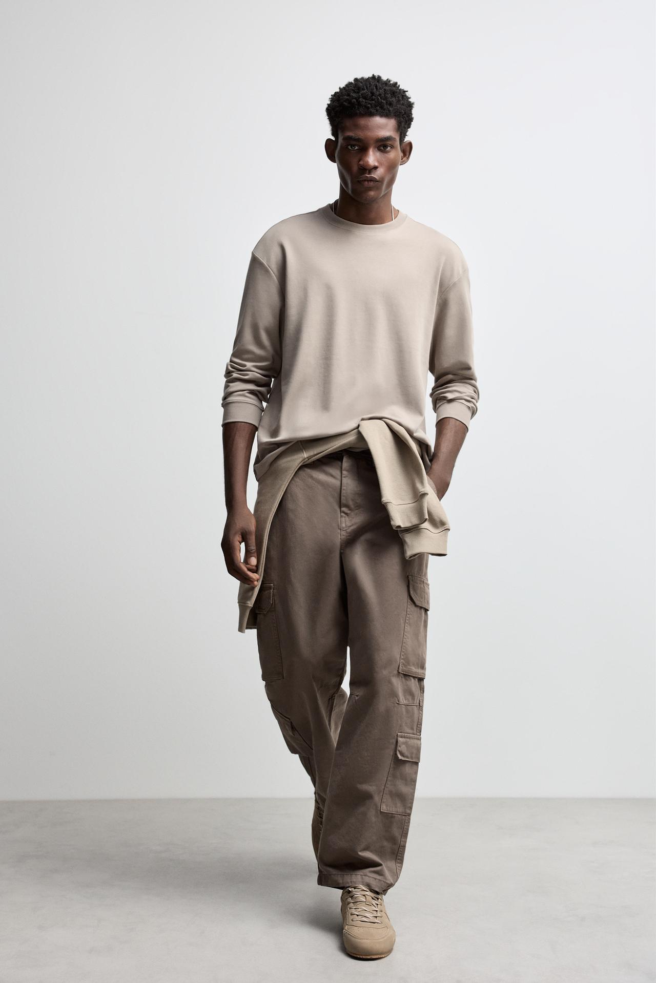 Baggy cargo trousers — TAUPE BROWN