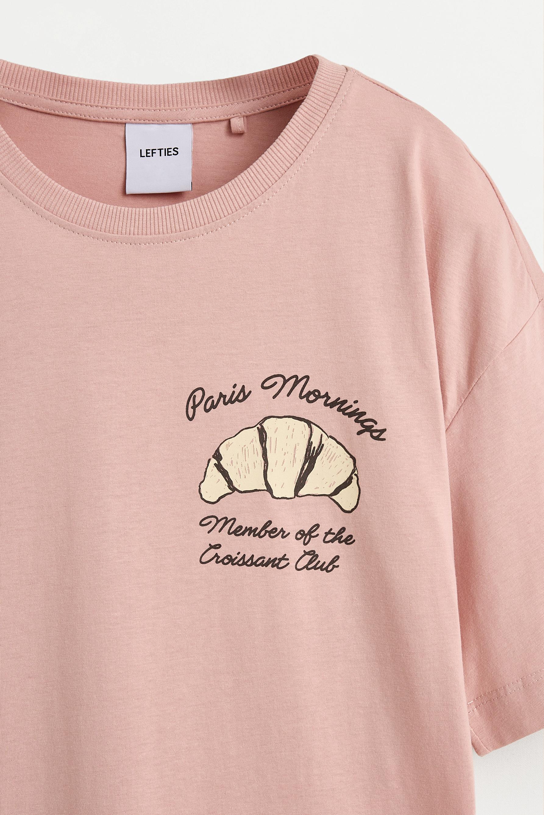 Long printed pyjamas — PASTEL PINK