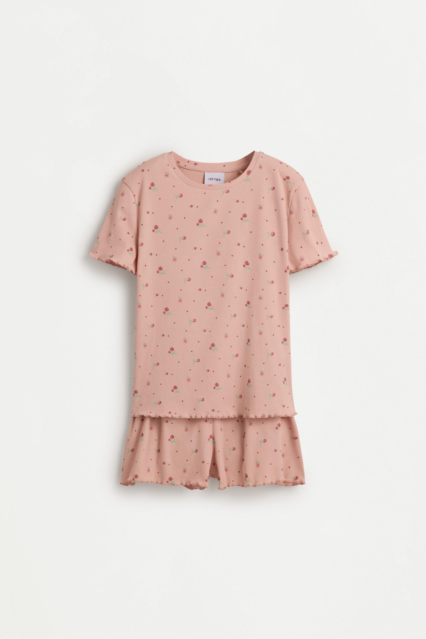 Short printed pyjamas — PASTEL PINK