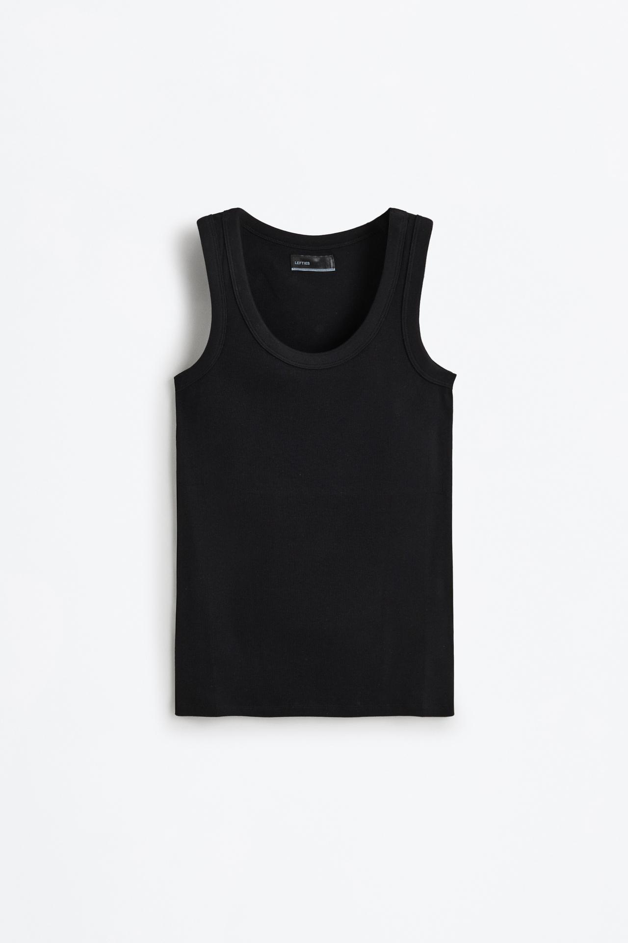 Racerback top — BLACK