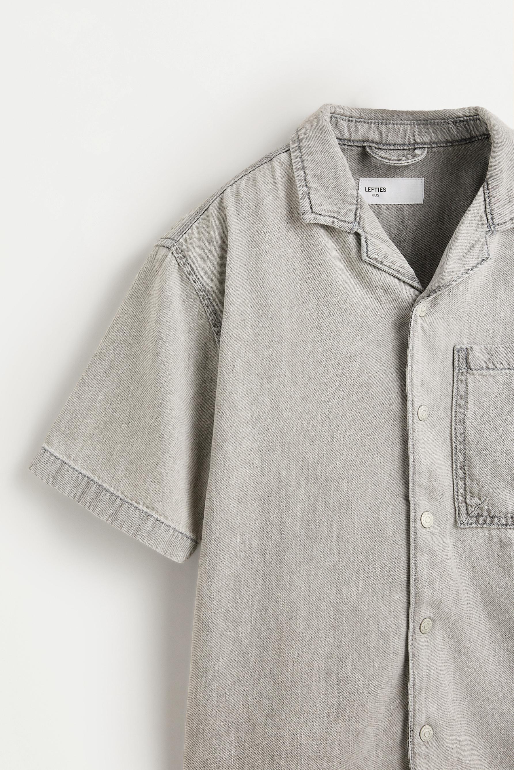 Denim resort shirt — GREY