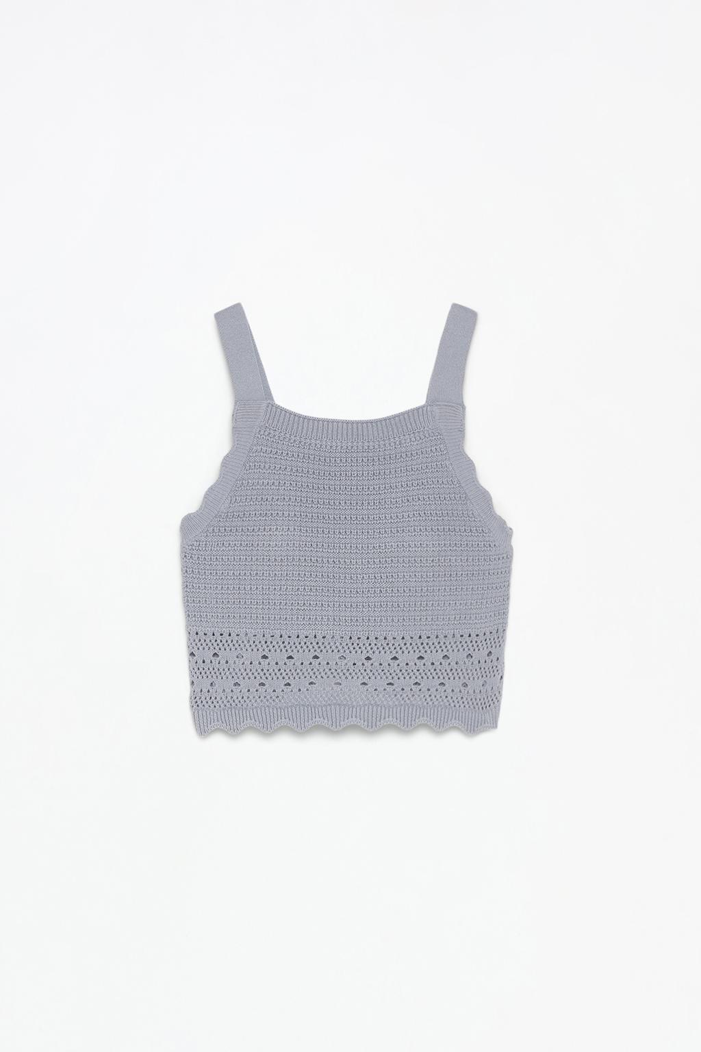 Crochet knit top