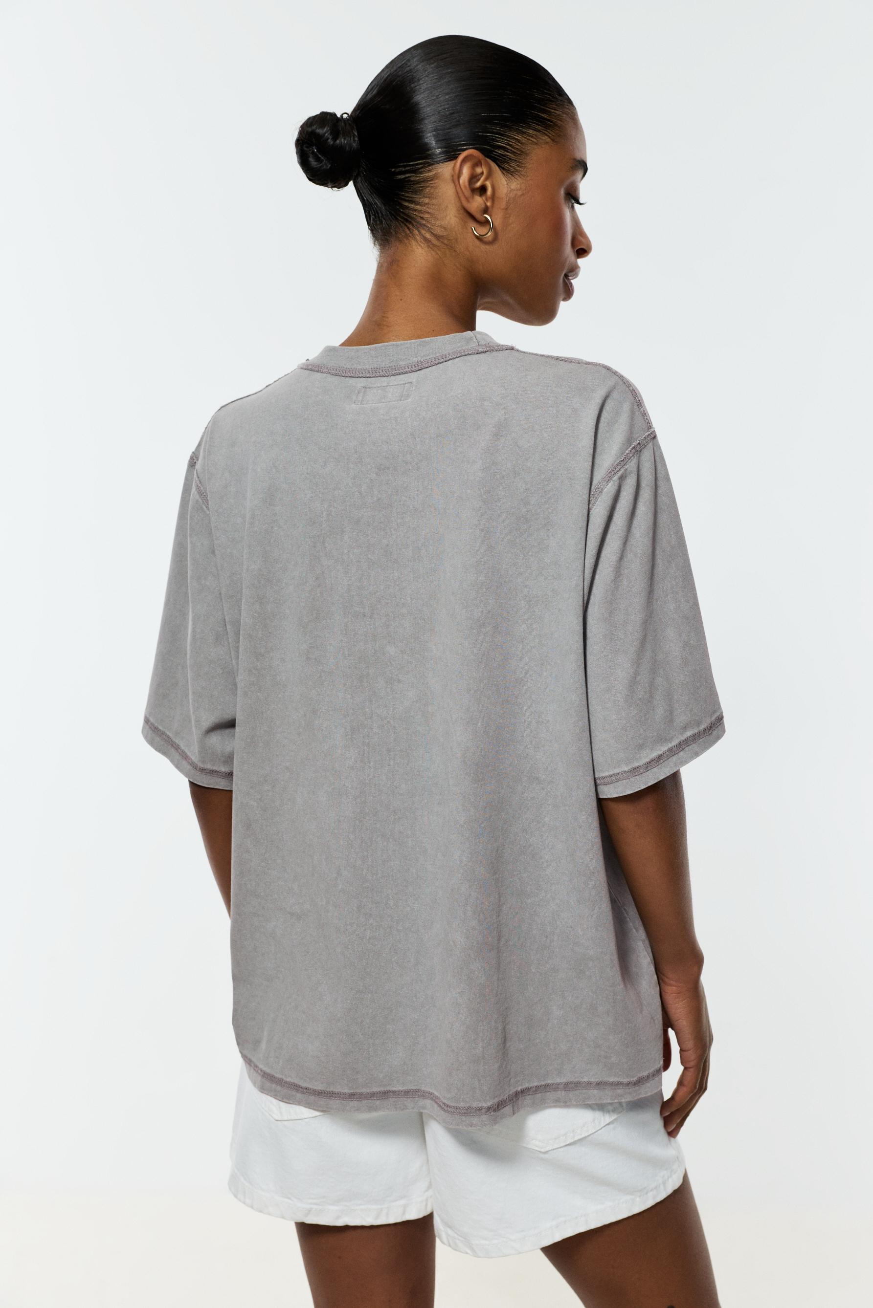 Oversize Nirvana T-shirt — ANTHRACITE GREY