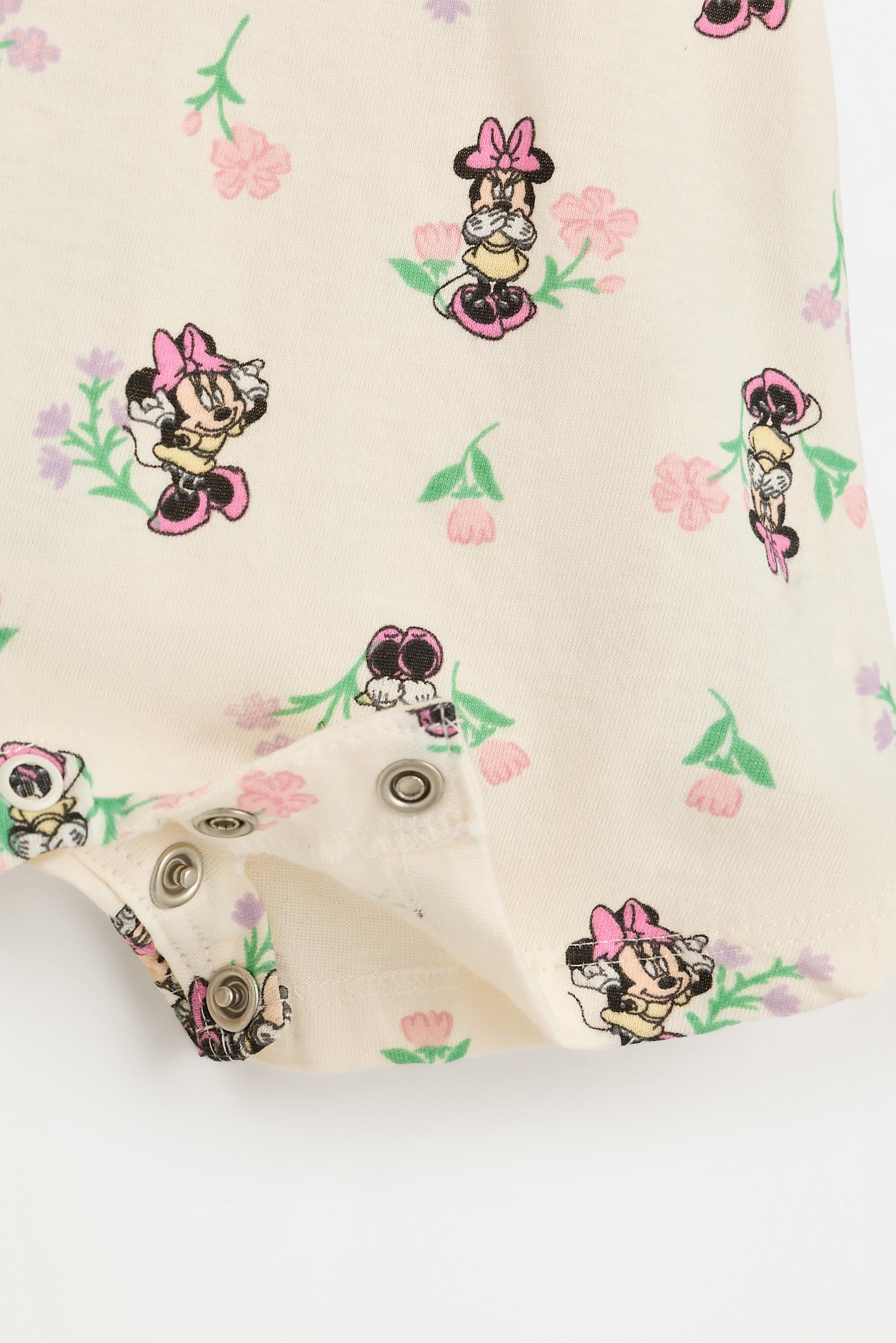 Pack of 2 Minnie Mouse ©Disney short sleepsuits — SKY BLUE