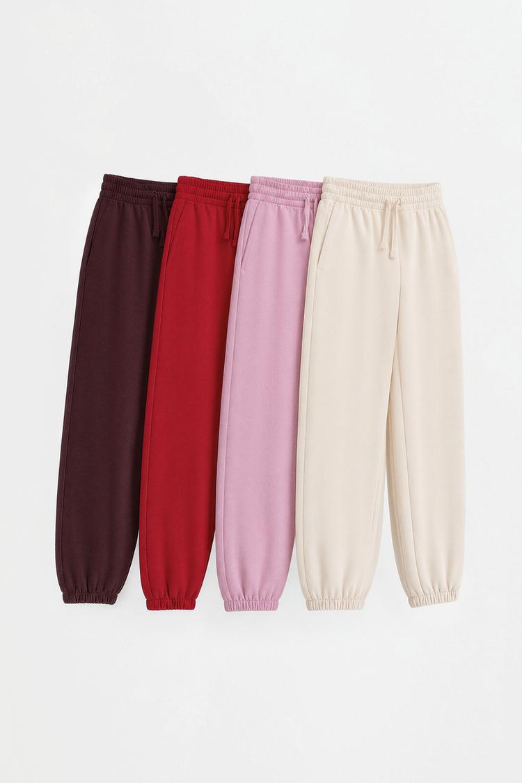 Pack of 4 plain plush pants — MEDIUM ECRU