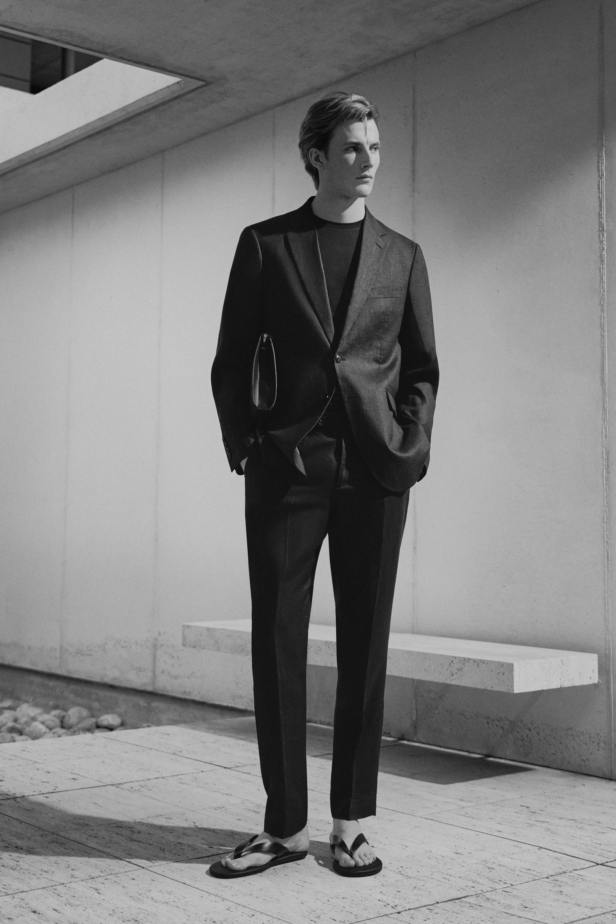 100% linen suit blazer — NAVY