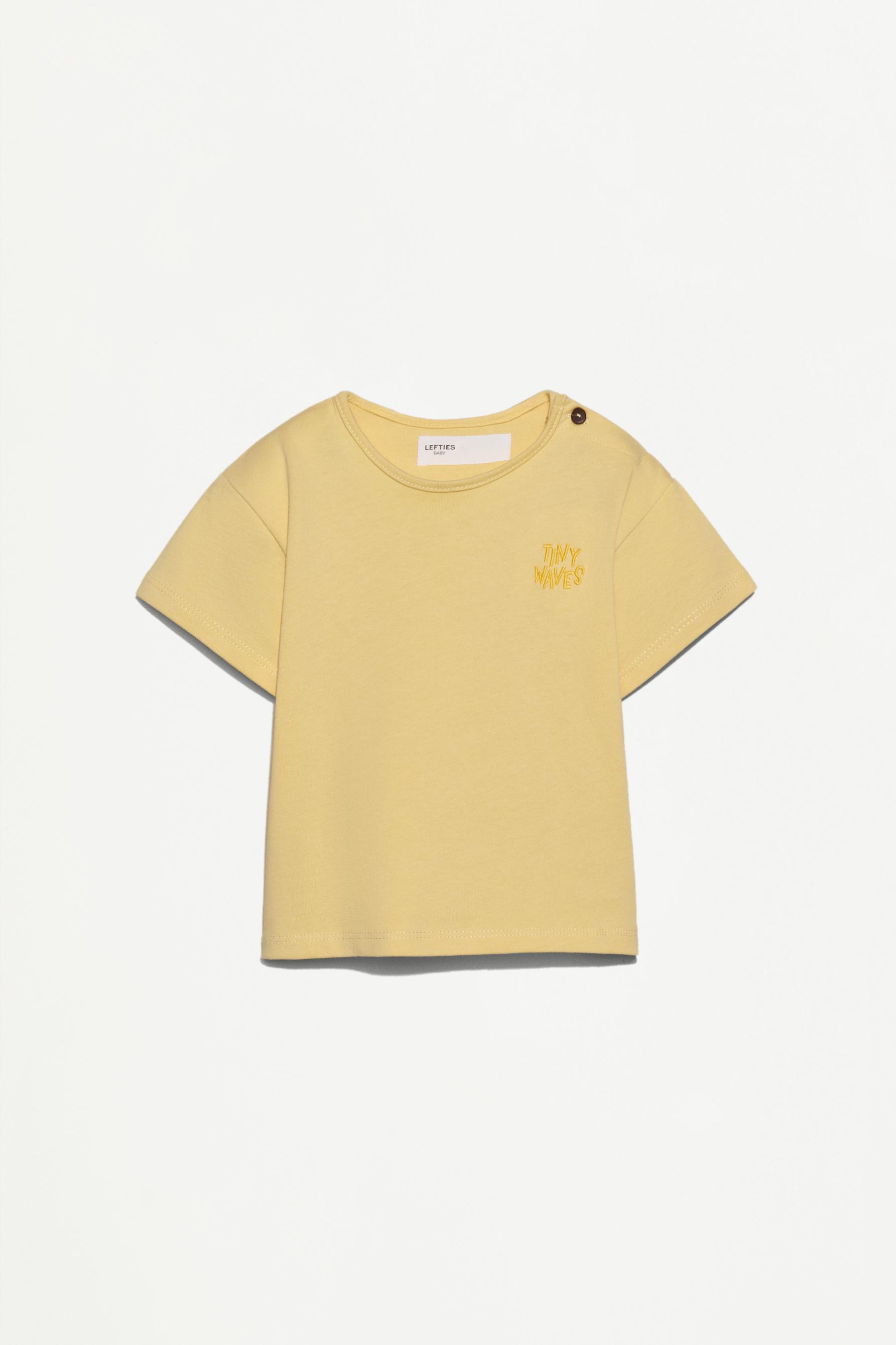 Heavy jersey T-shirt and Bermuda shorts set — MID YELLOW