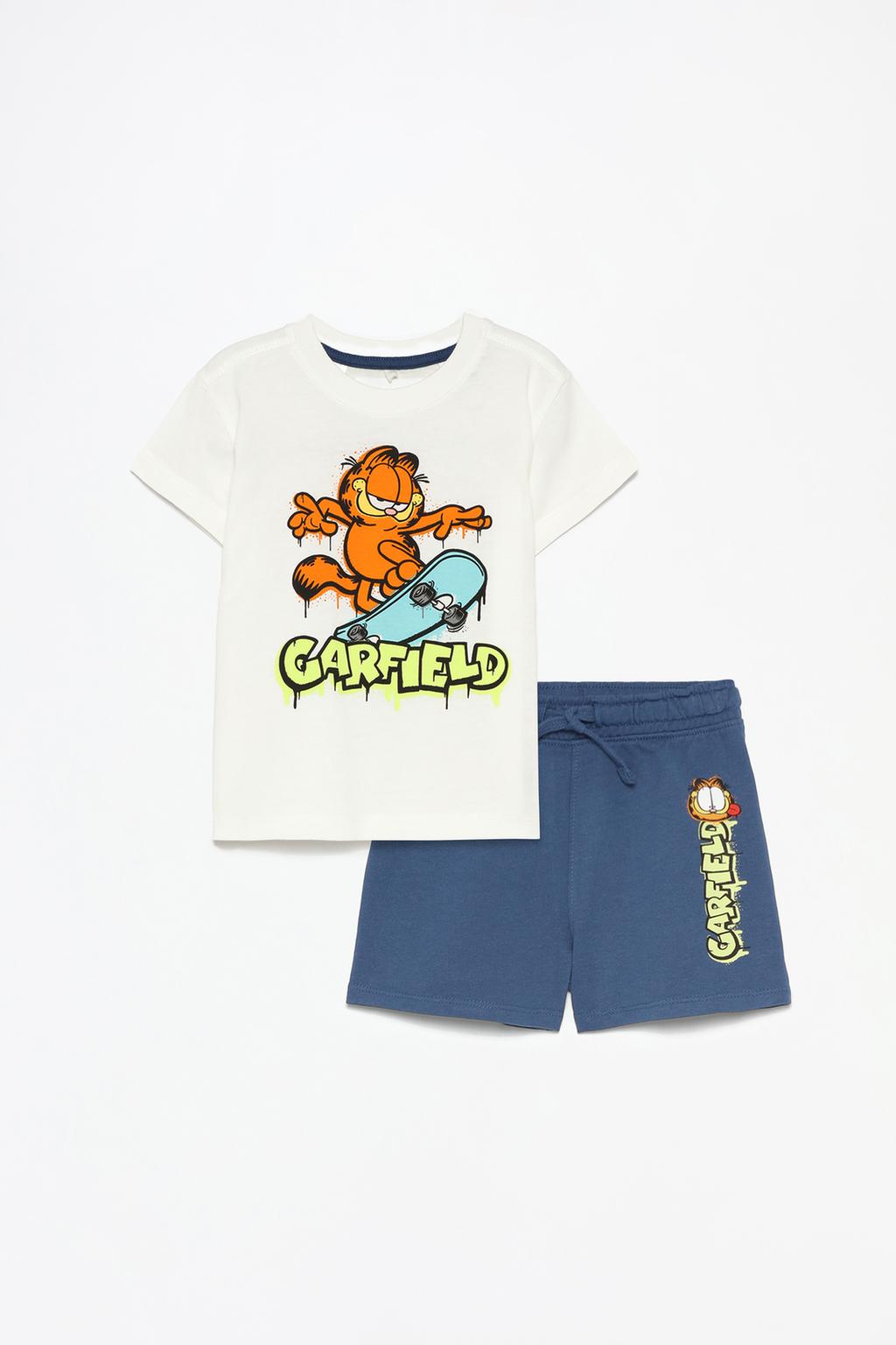 Conxunto camiseta e bermudas Garfield ©Nickelodeon