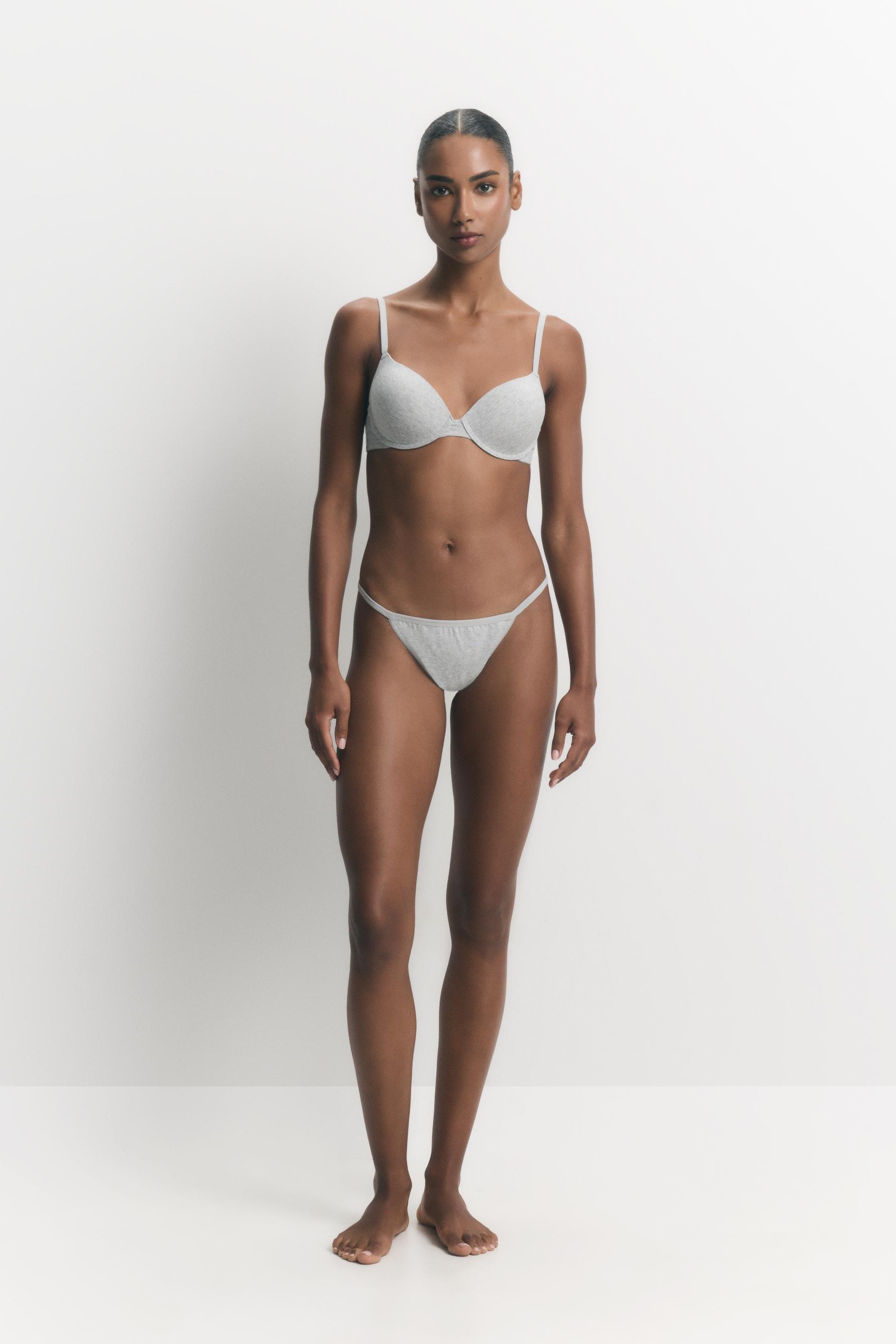 5-pack of thongs — GREY