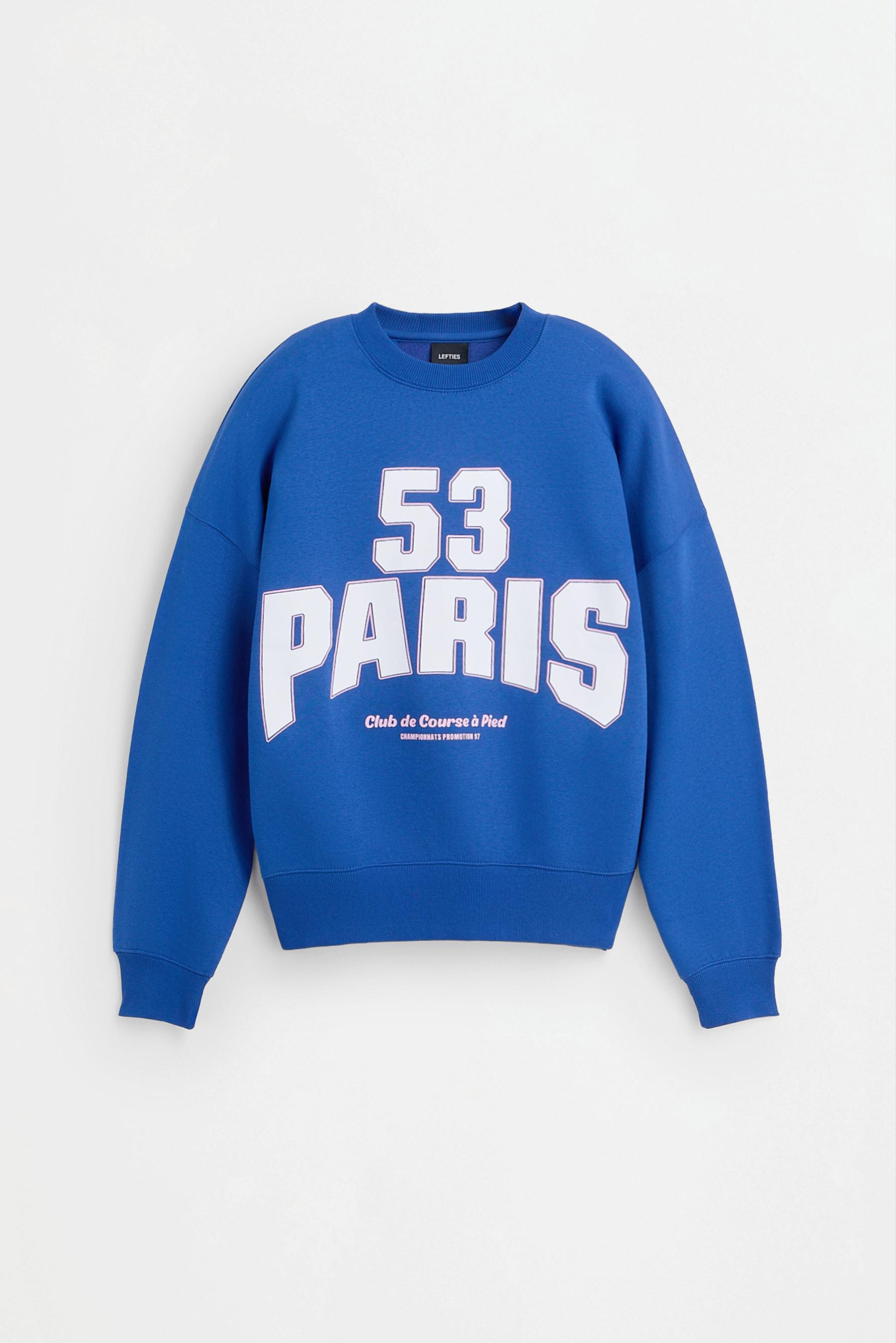 Printed sweatshirt — ELECTRIC BLUE