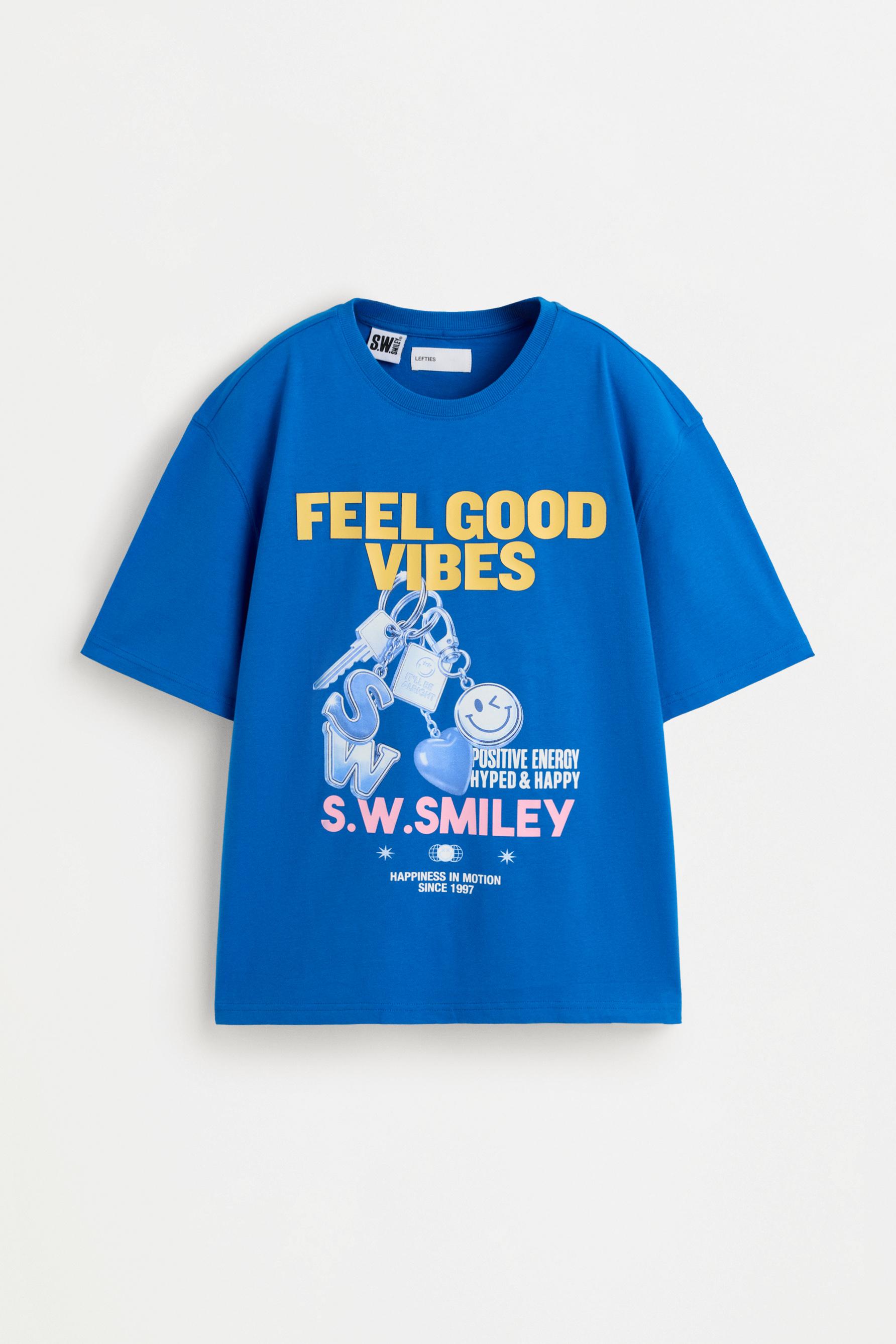 Smiley® T-shirt — BLUE