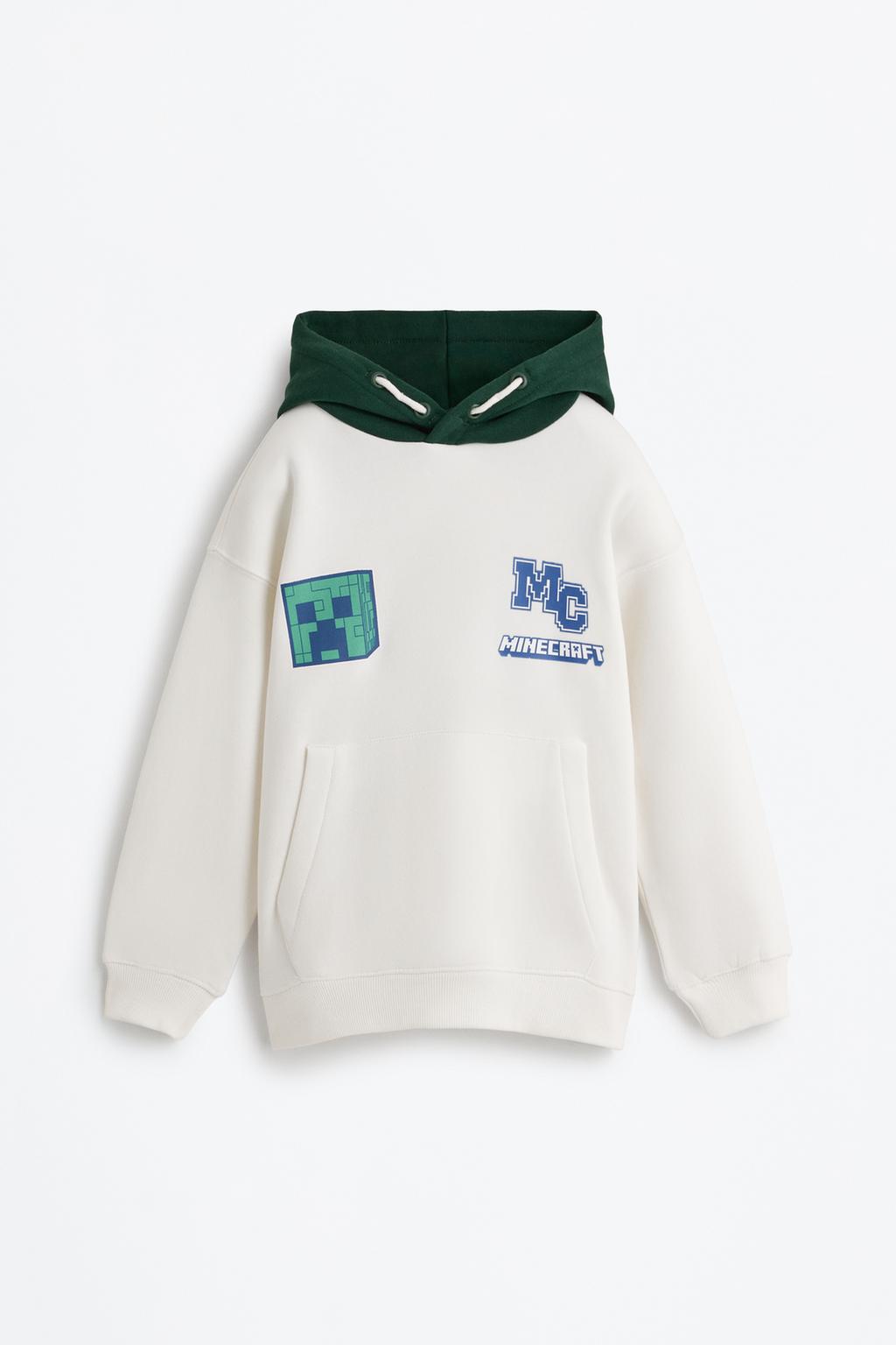 Minecraft contrast hood hoodie