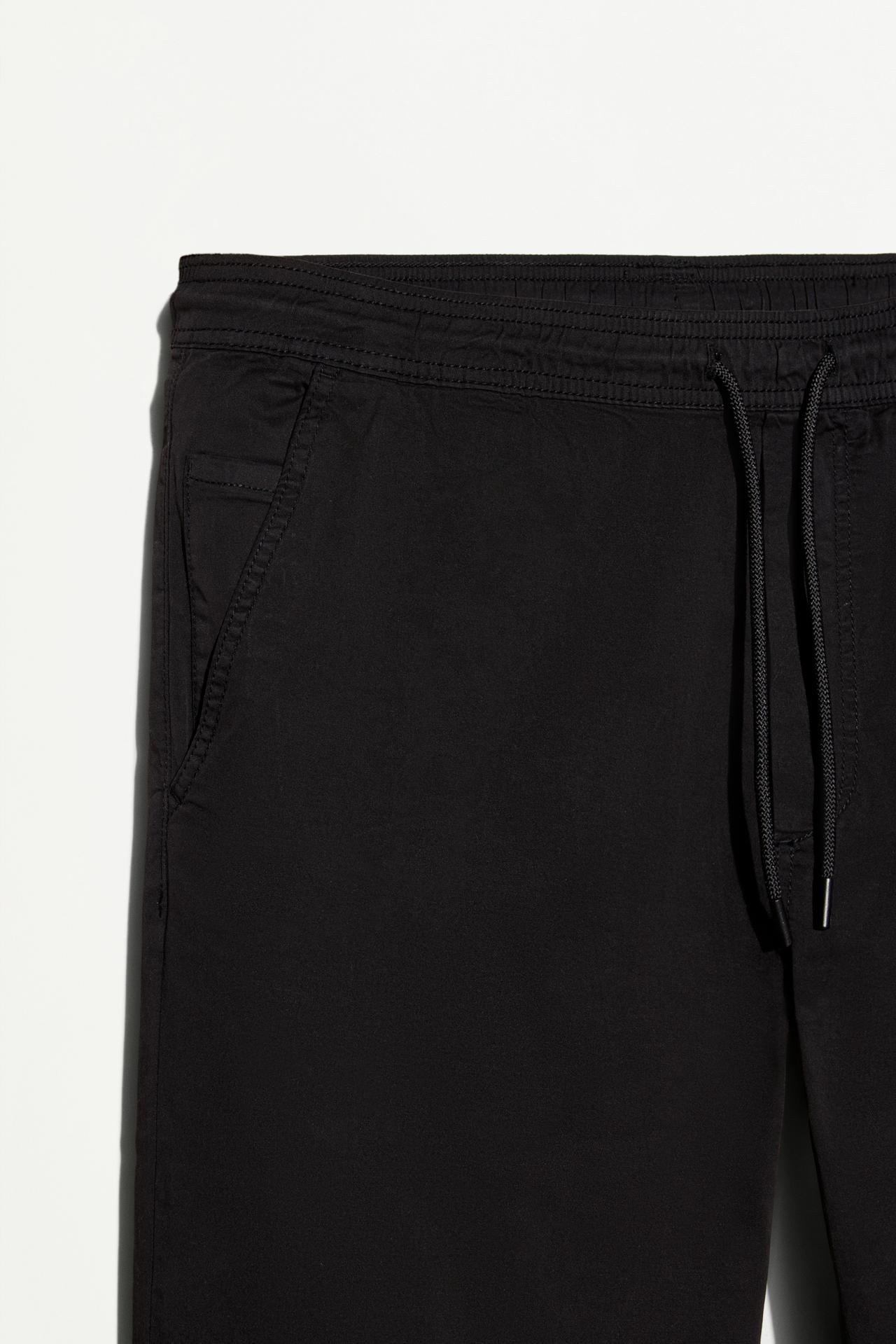 Slim fit jogger trousers — BLACK
