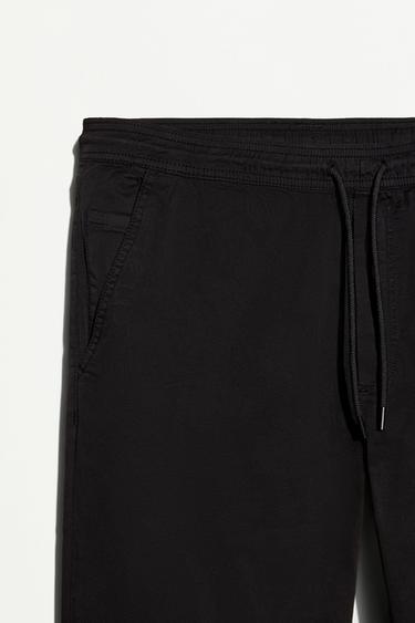 Slim fit jogger trousers — BLACK 7